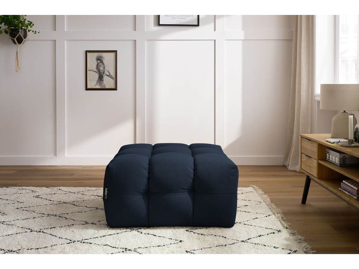 Bobochic Cloud Pouf Stoff Dunkelblau