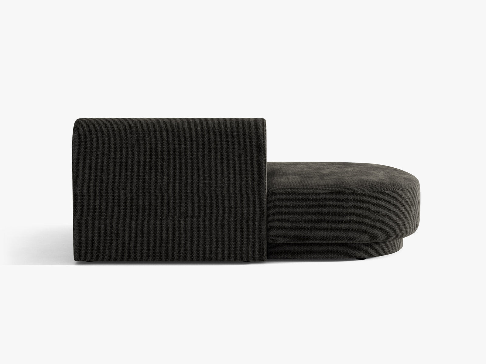 Micadoni 2-Sitzer Sitzmodul offen Miley Links Chenille Eden Anthrazit