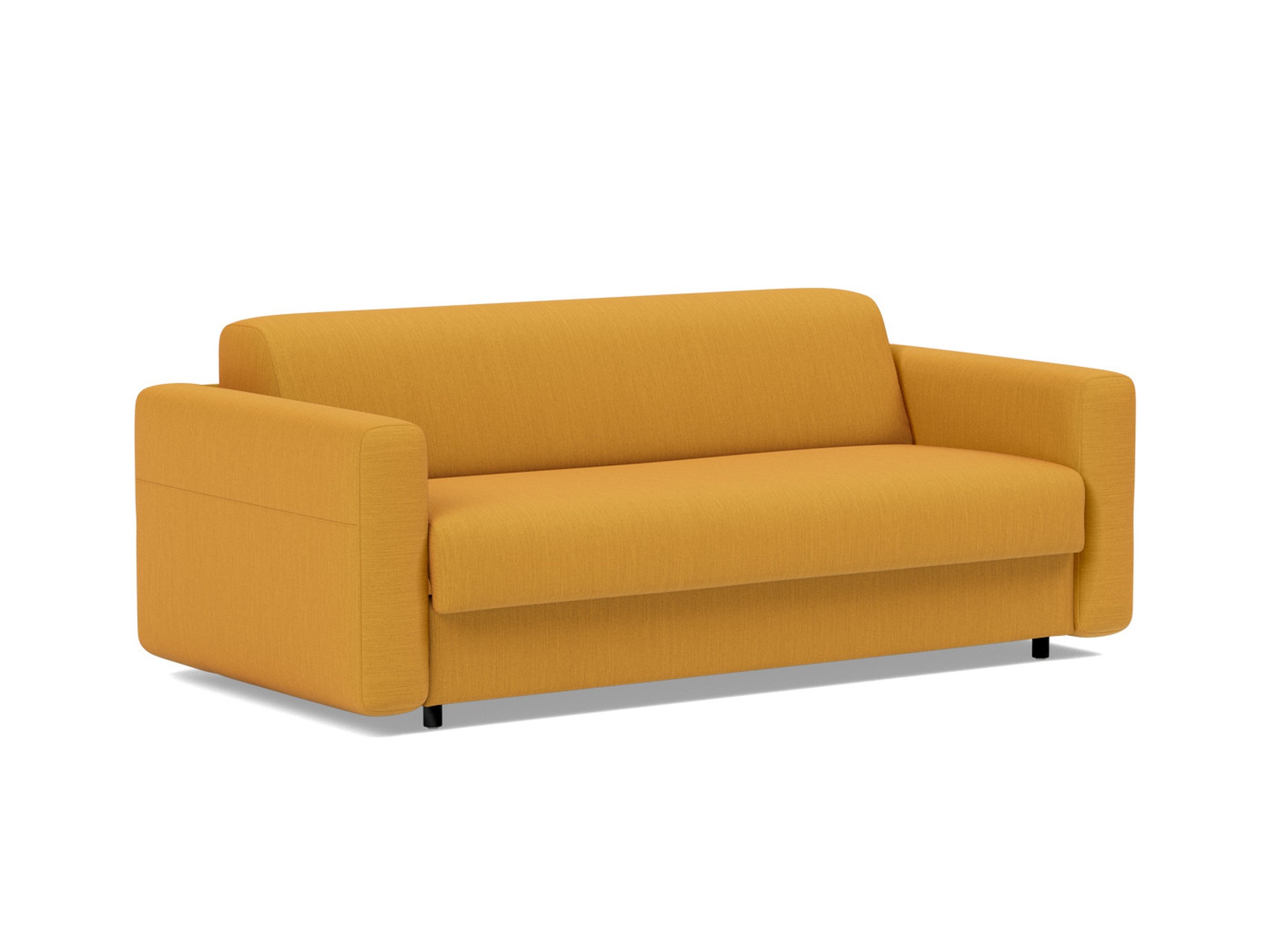 Schlafsofa Killian mit Memory-Matratze 140 Flachgewebe Elegance 507-Burned-Curry