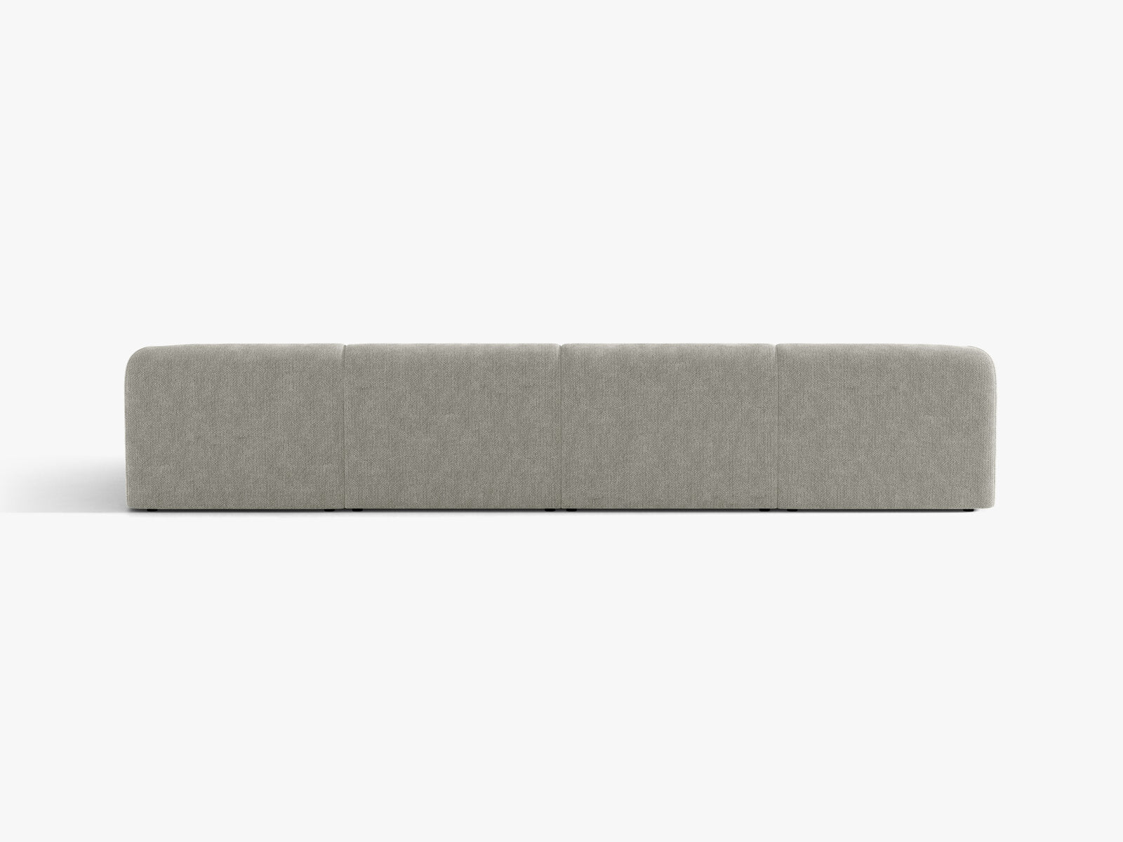 Micadoni Panorama-Sofa Miley 5-Sitzer Chenille Haga Hellgrau
