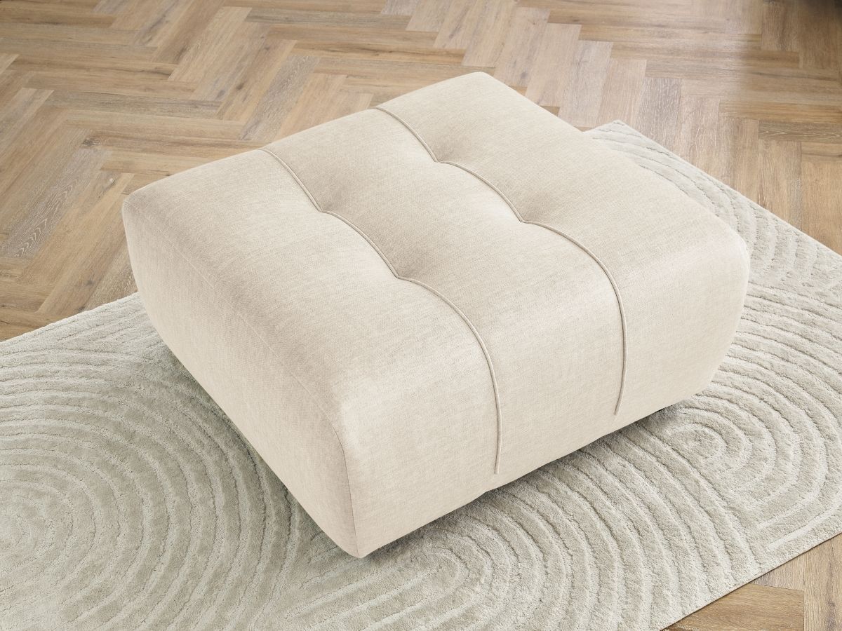 Bobochic Arsene Pouf Samt Beige