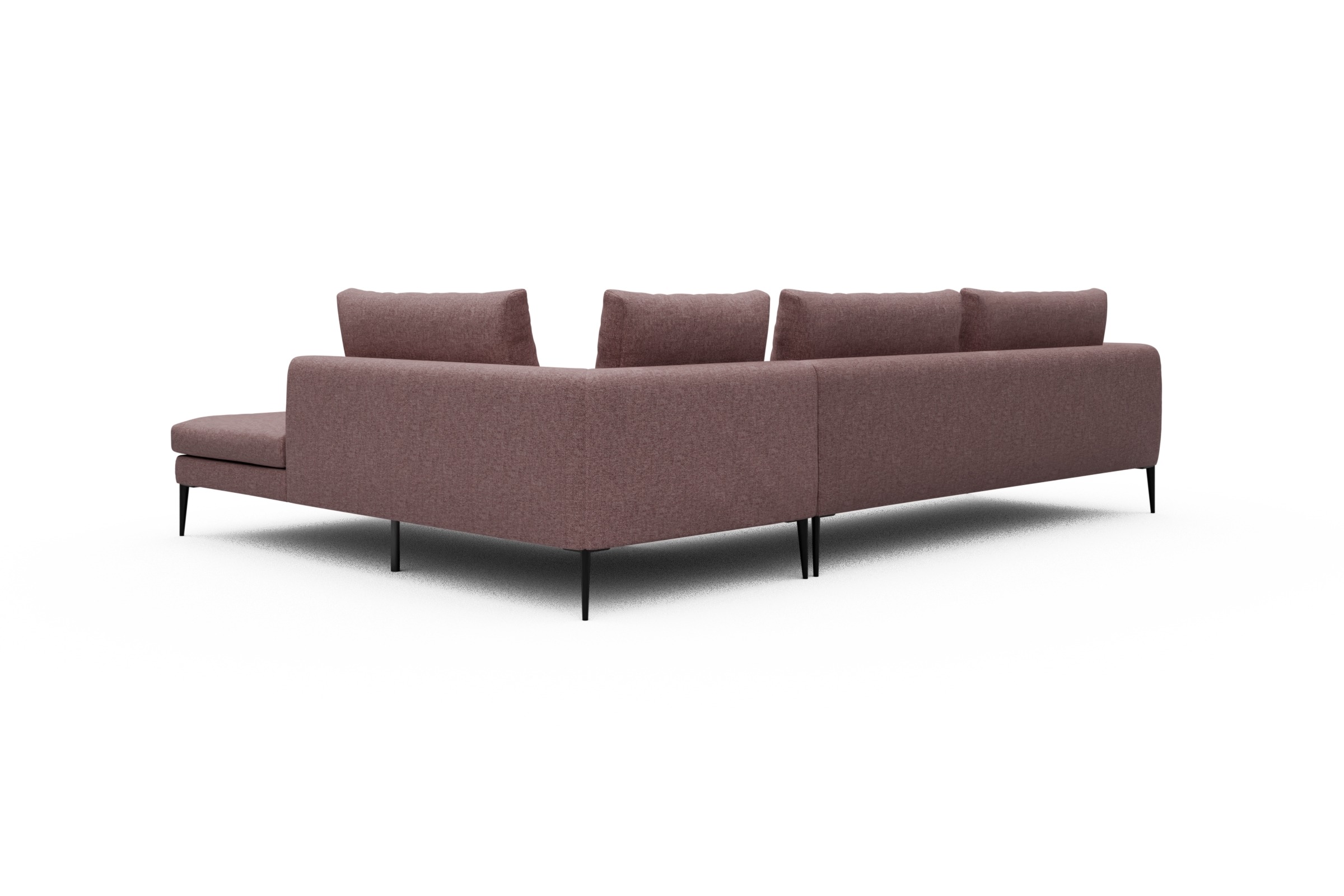 Ecksofa Paul Relax-Ecke links mit 3-Sitzer Sama-Flamingo