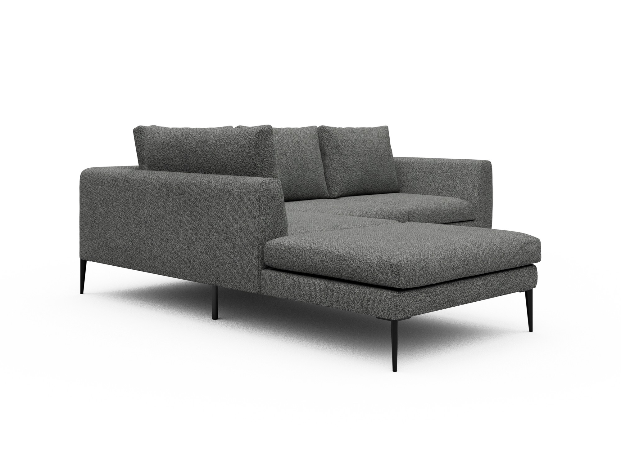Skandi Home Ecksofa Paul Relax-Ecke links mit 2-Sitzer Vanora-Warm-Grey moebelfaktor