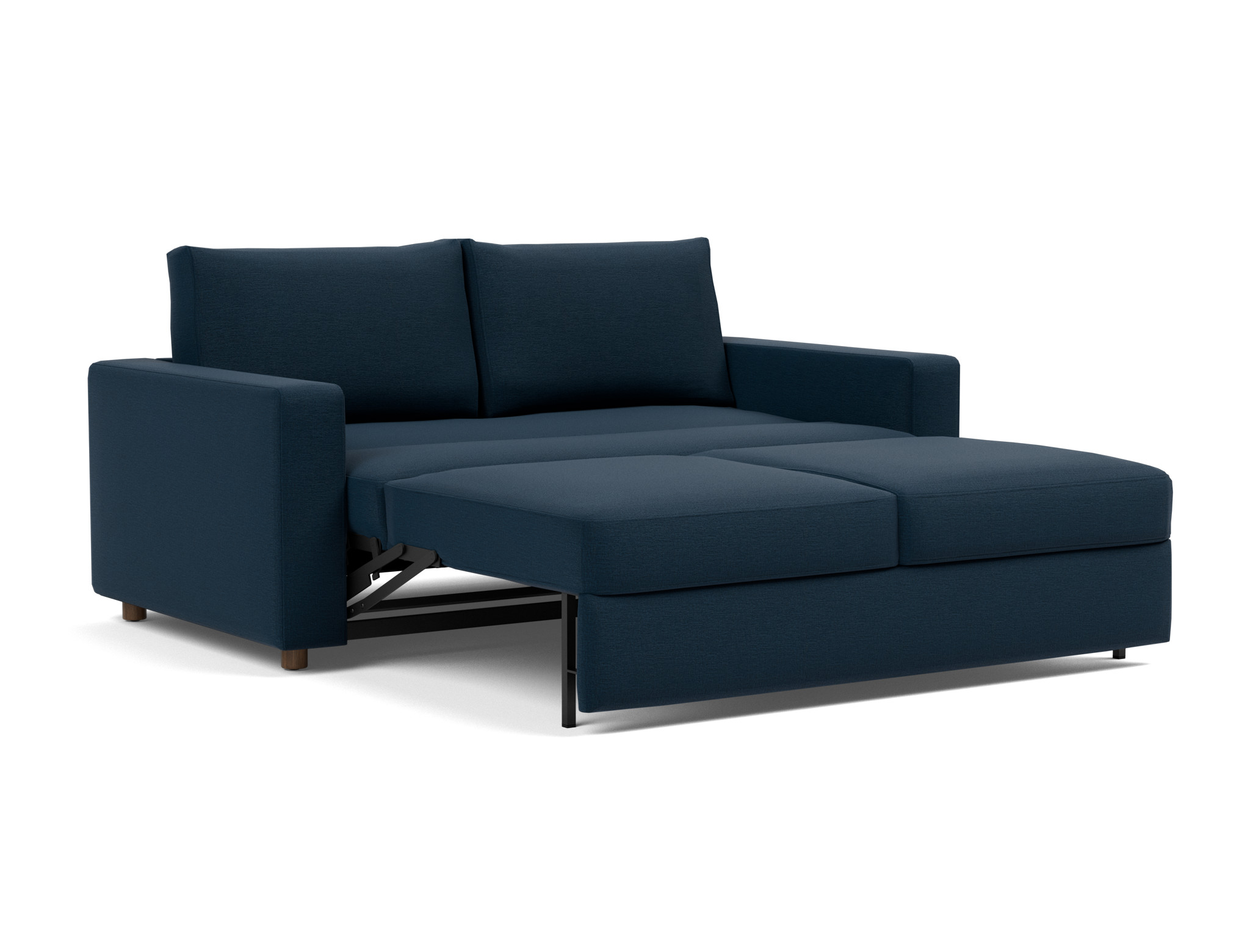 Schlafsofa Neah mit Standard-Armlehnen 160 Flachgewebe Mixed Dance 528-Blue