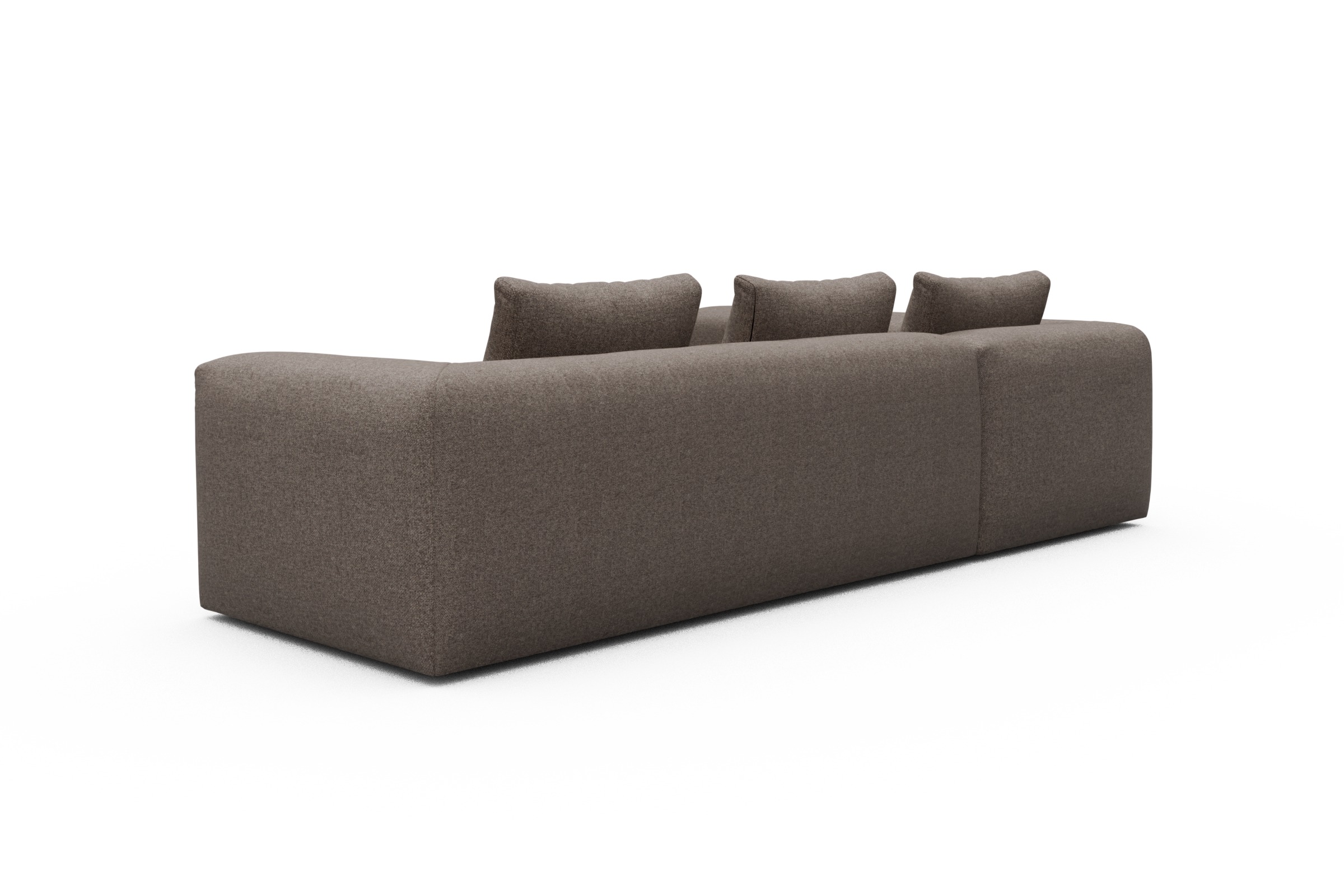 Ecksofa Fred 2x 2,5-Sitzer links offen Sama-Stone