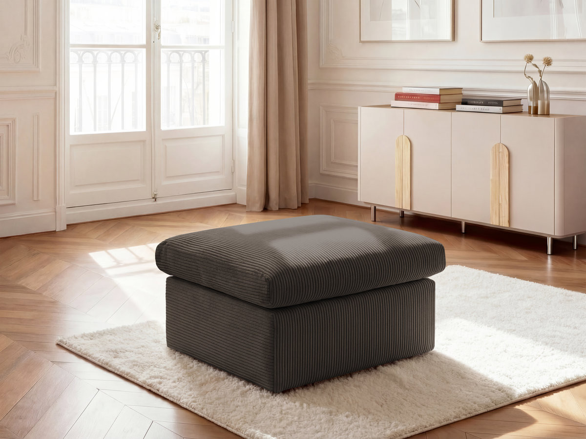 Bobochic Enore Pouf Cordsamt Taupe
