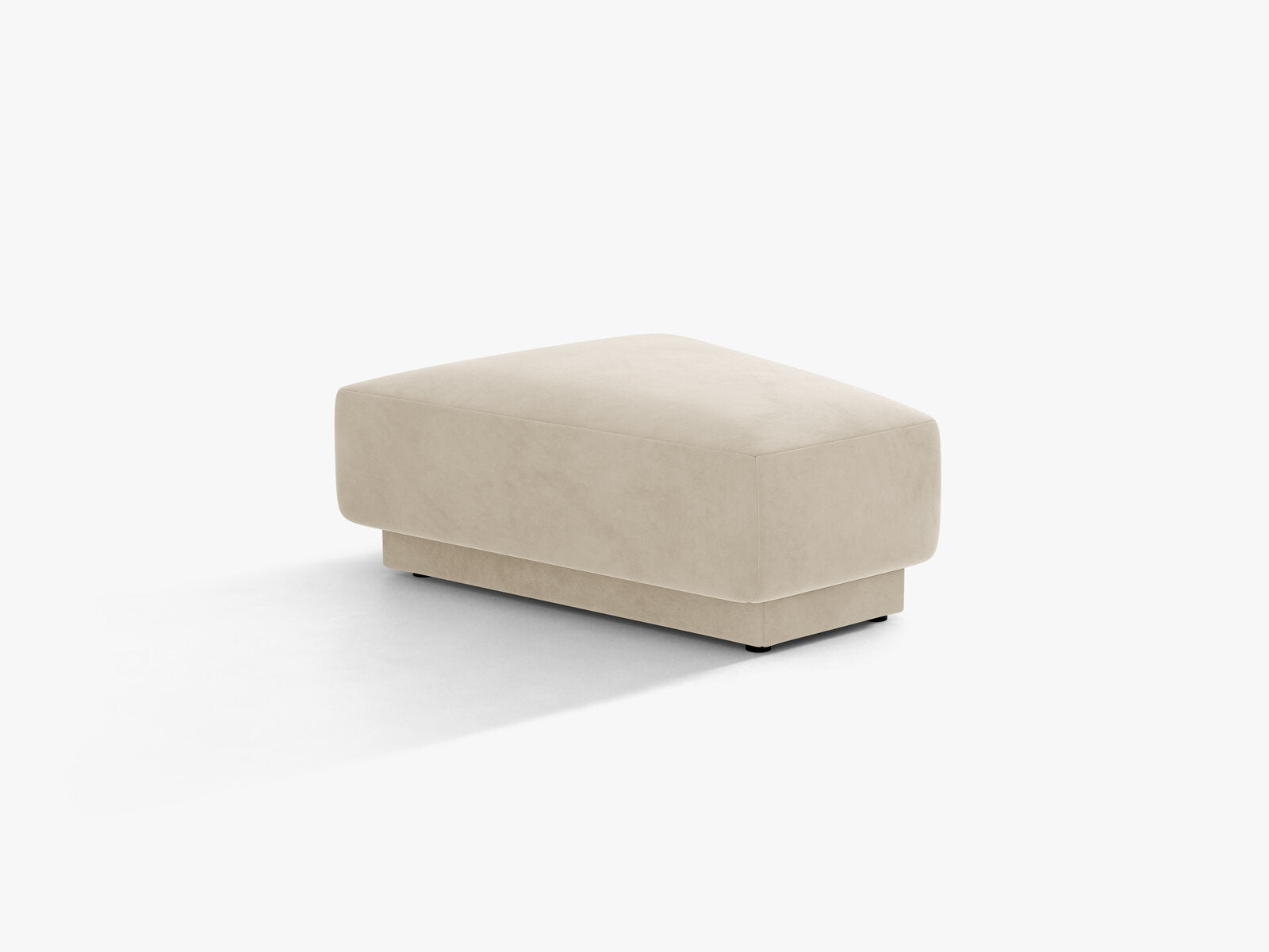 Micadoni Hocker Miley Samt Bluvel Dunkelbeige