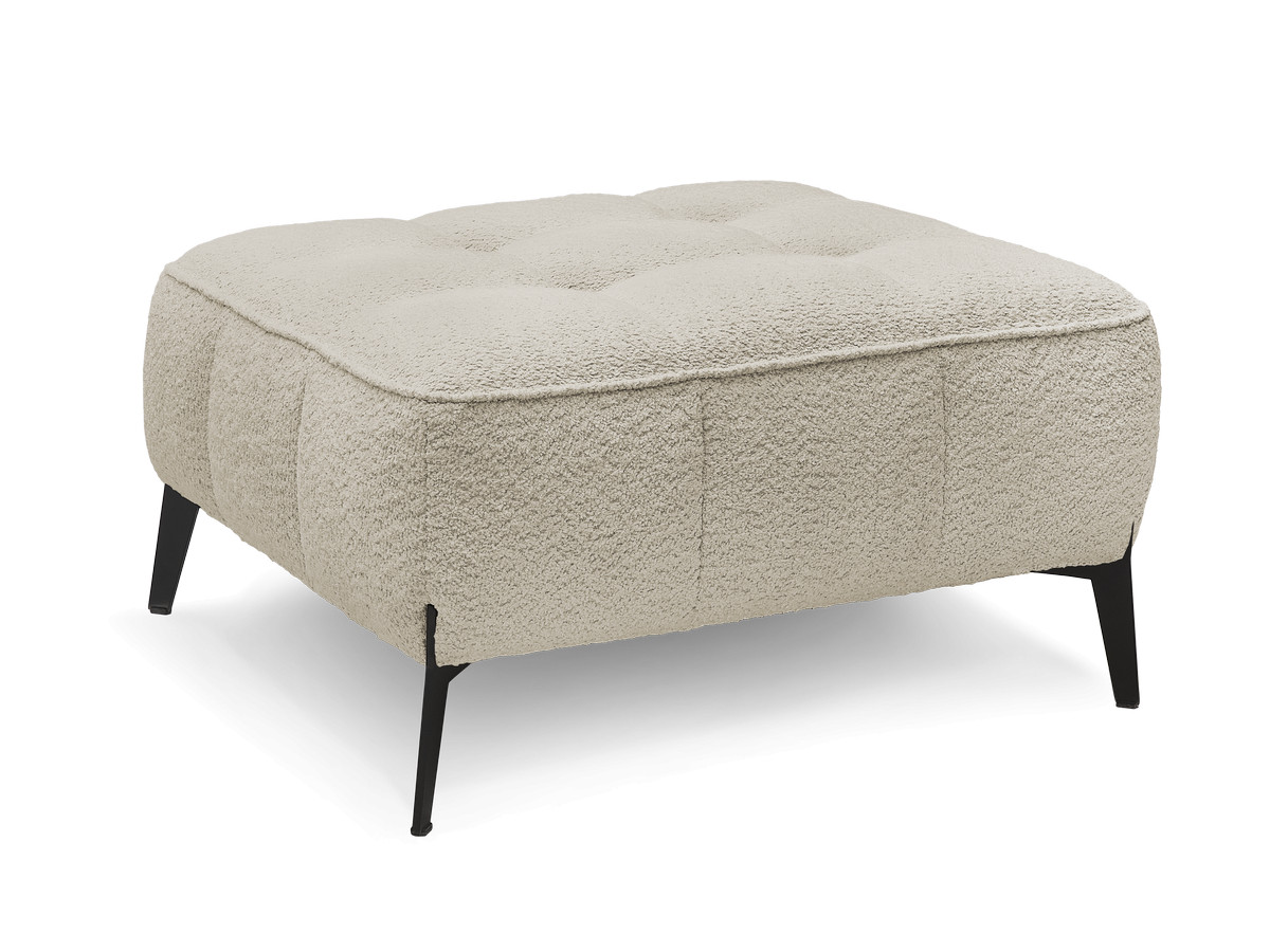 Bobochic Anis Pouf Bouclé-Stoff Beige