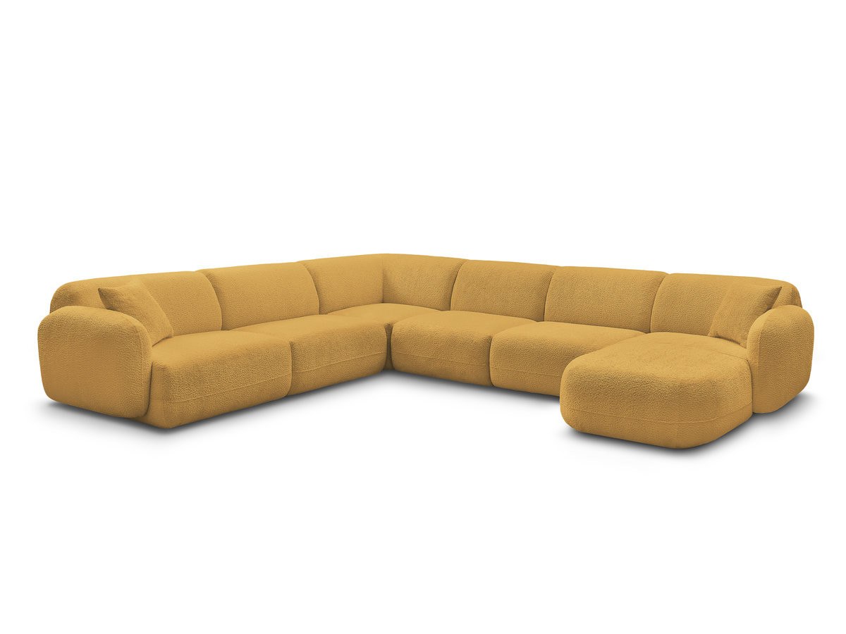 Bobochic Anda Wohnlandschaft Chenille Gelb Ecke links
