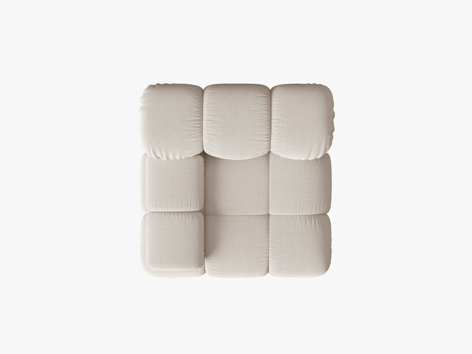 Micadoni Eckmodul Bellis Links 3D-Stoff Sonic Helles Beige
