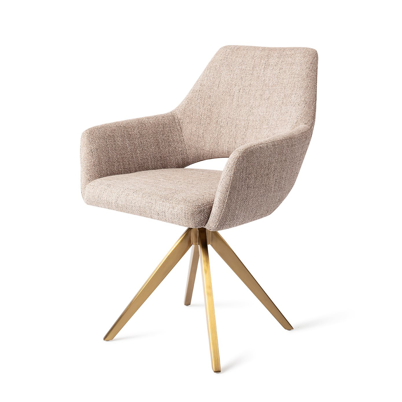 Jesper Home Esszimmerstuhl Yanai Biscuit-Beach Turn Gold