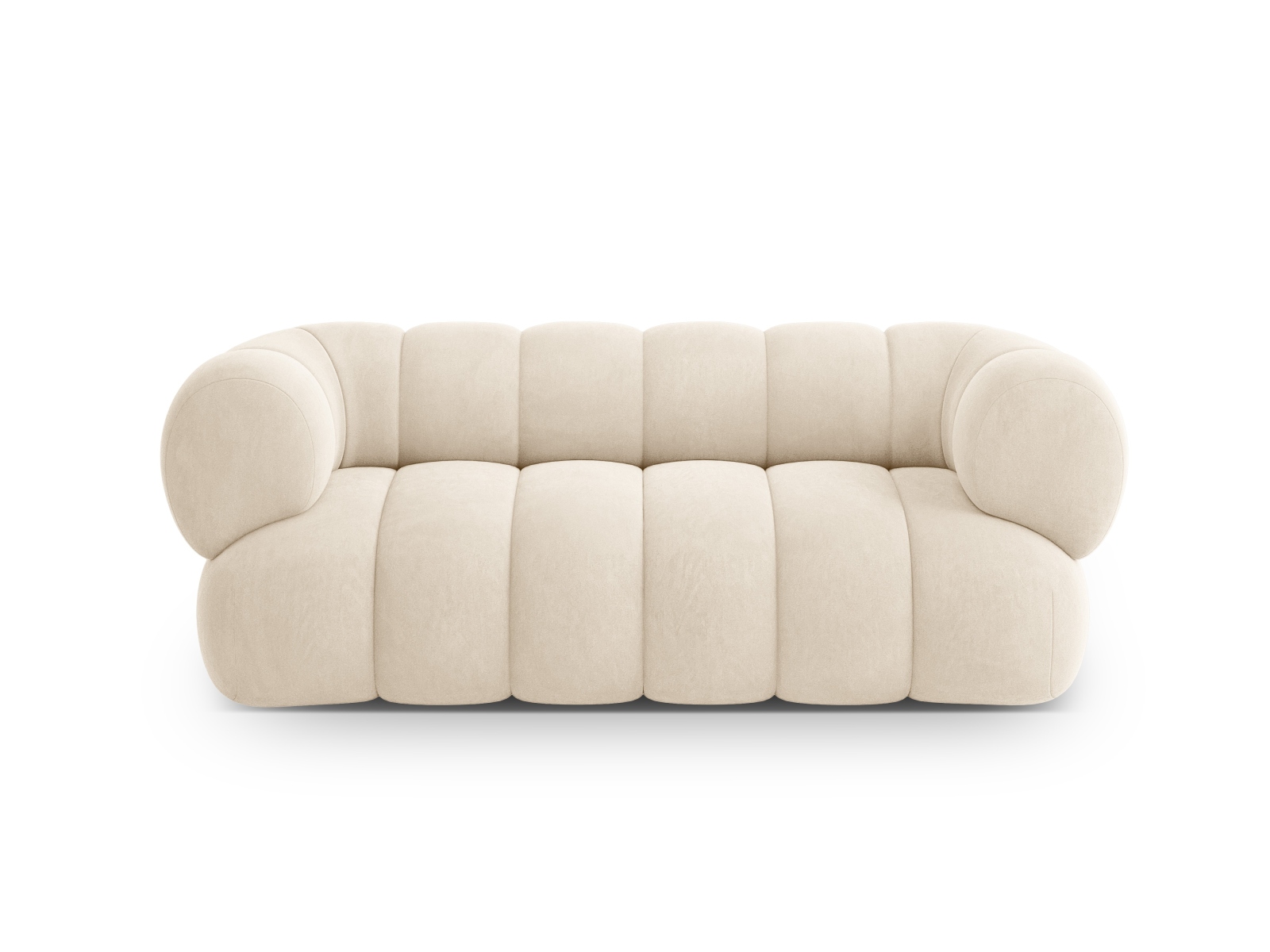 Cosmopolitan Design Sofa Koge 2-Sitzer Samt Vogue Helles Beige