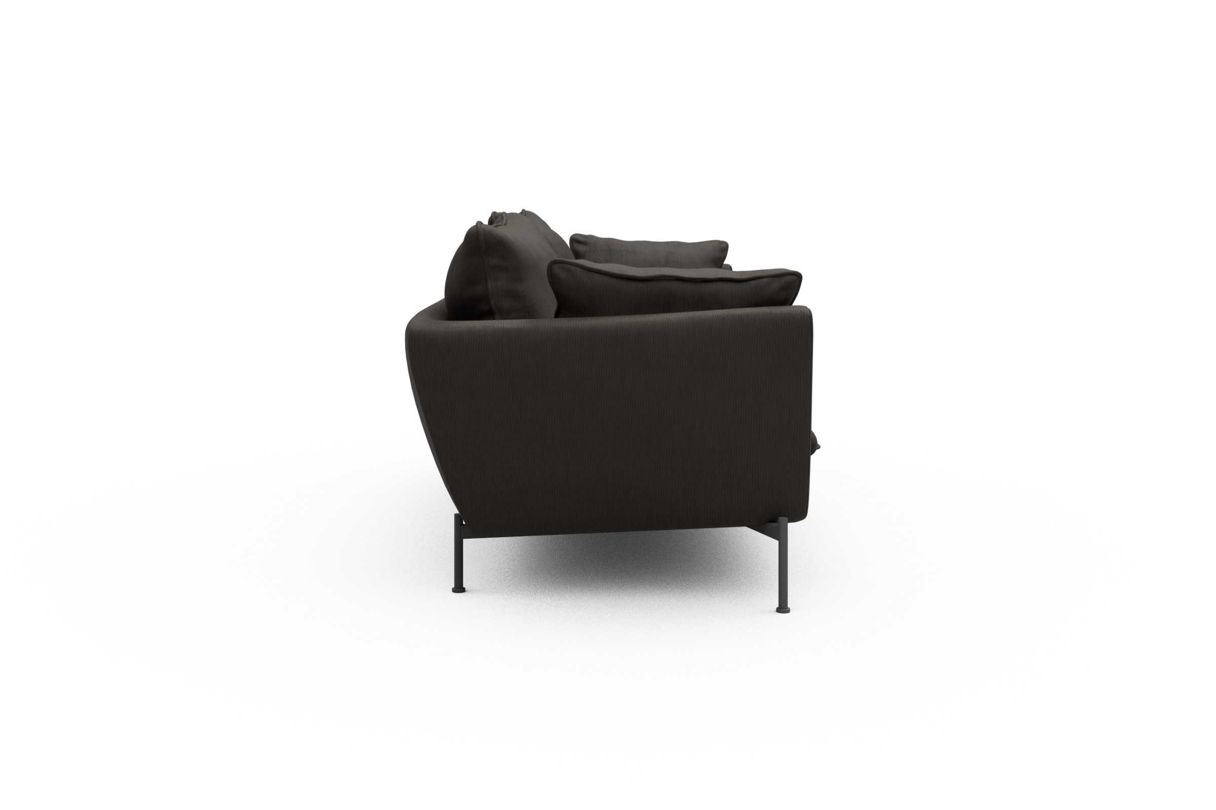 Sofa Anton PREMIUM 3-Sitzer Cordufine-Taupe