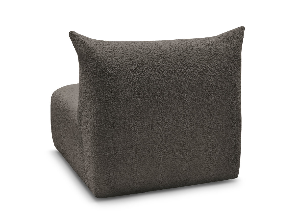 Bobochic Azra Sofamodul 1-Sitzer 90 × 112 cm Bouclé-Stoff Braun
