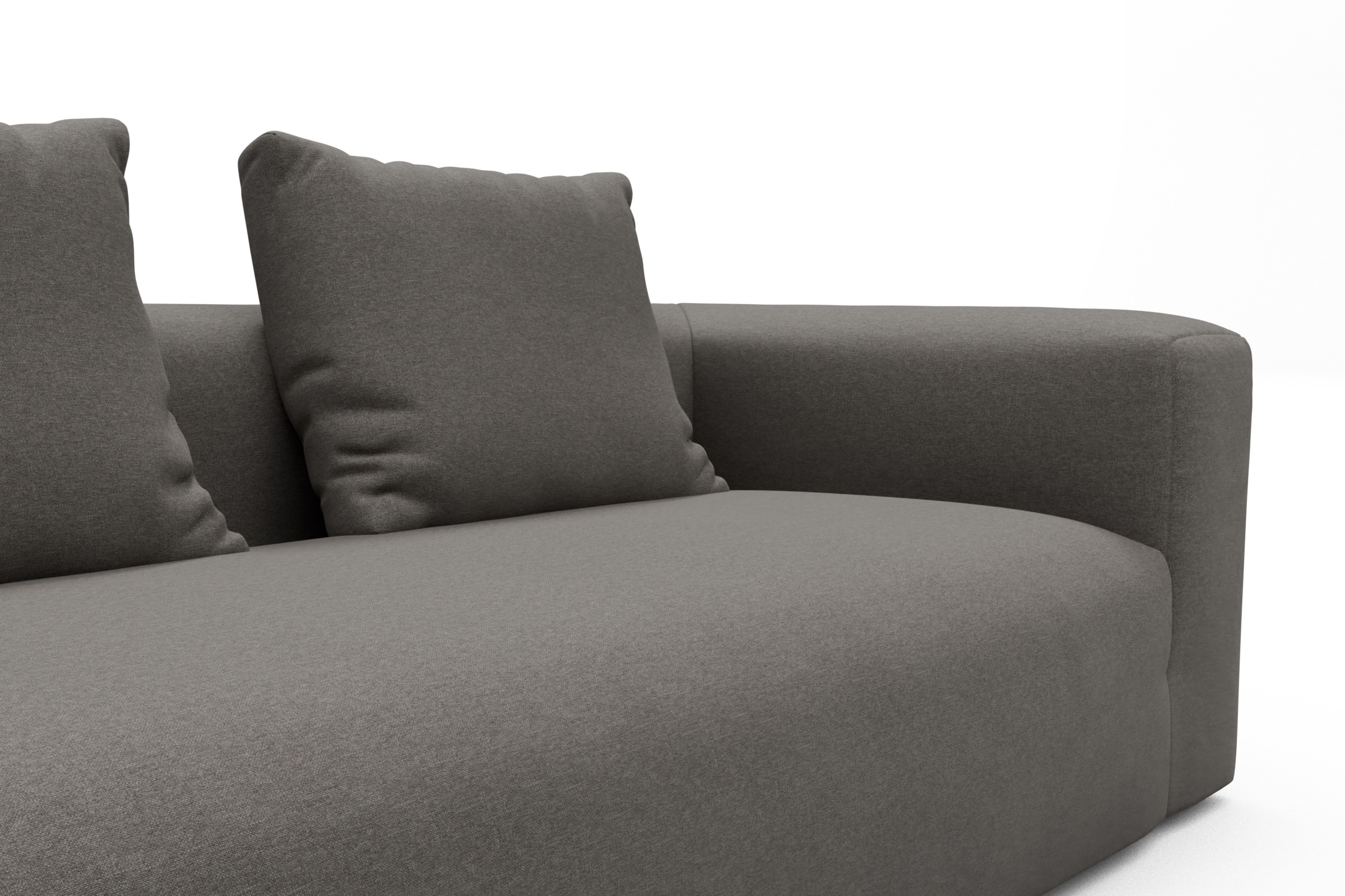 Sofa Modulares XXL Sofa Fred 5-Sitzer Satya-Taupe