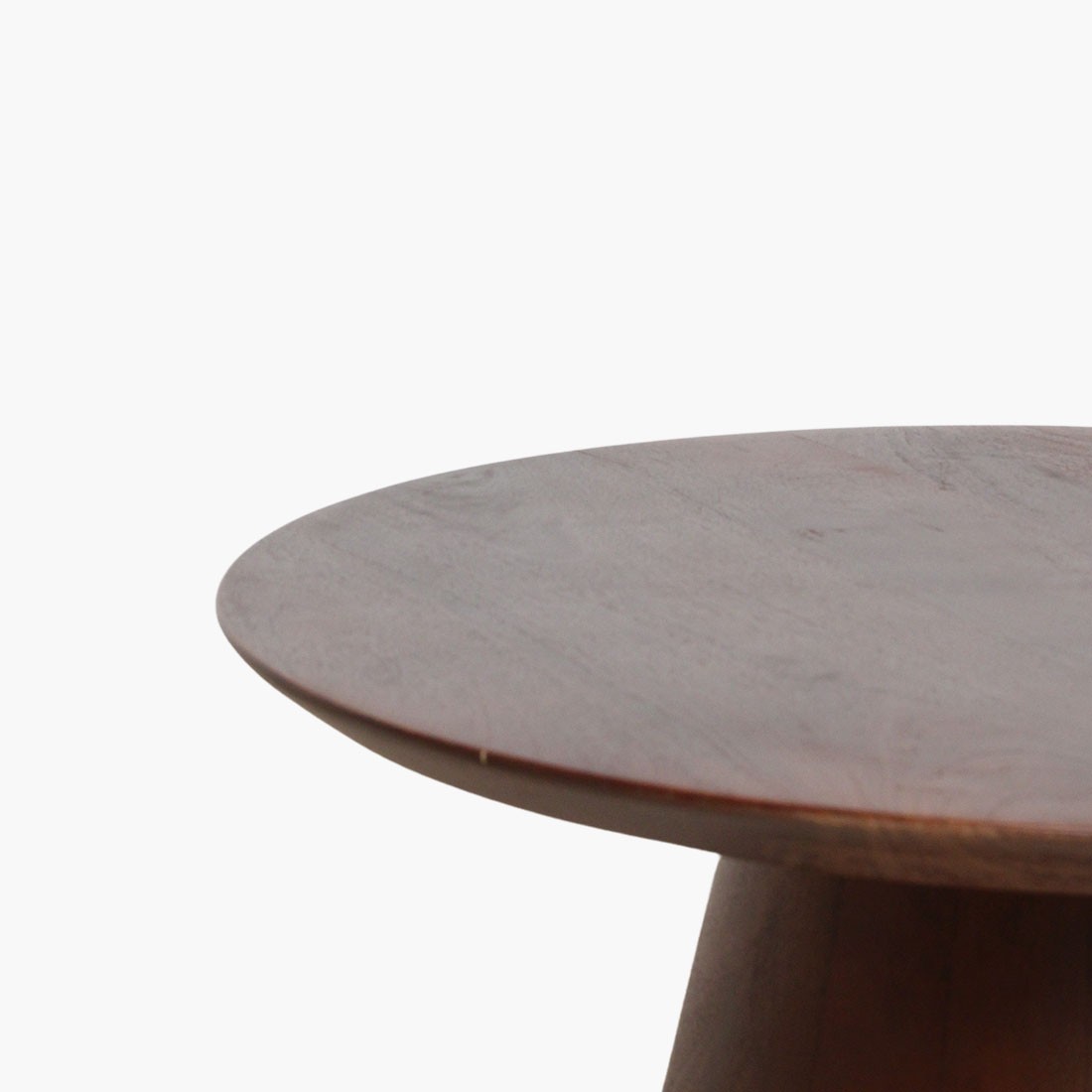 Raw Materials Bullnose Beistelltisch aus Mangoholz Cone Ø 55cm
