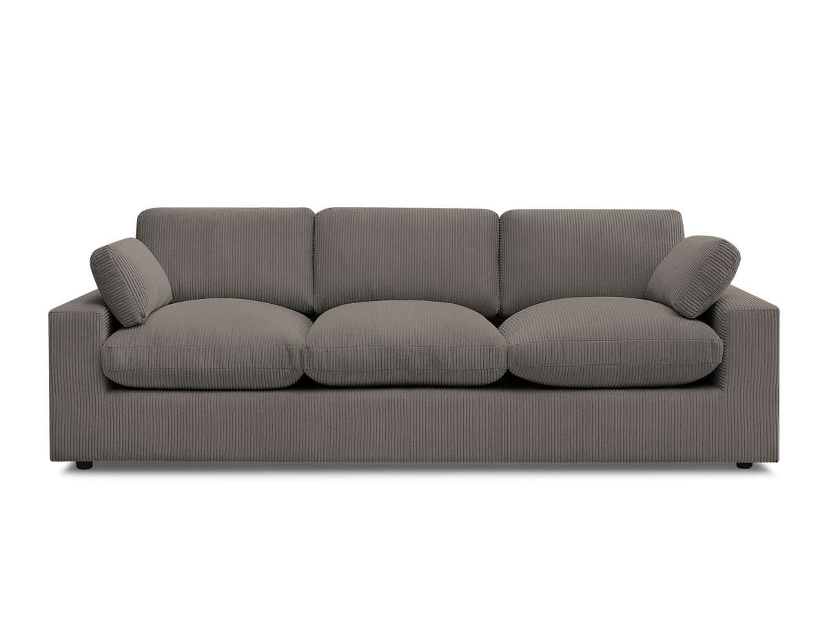 Bobochic Belair Sofa 3-Sitzer 250 × 93 cm Cordsamt Taupe