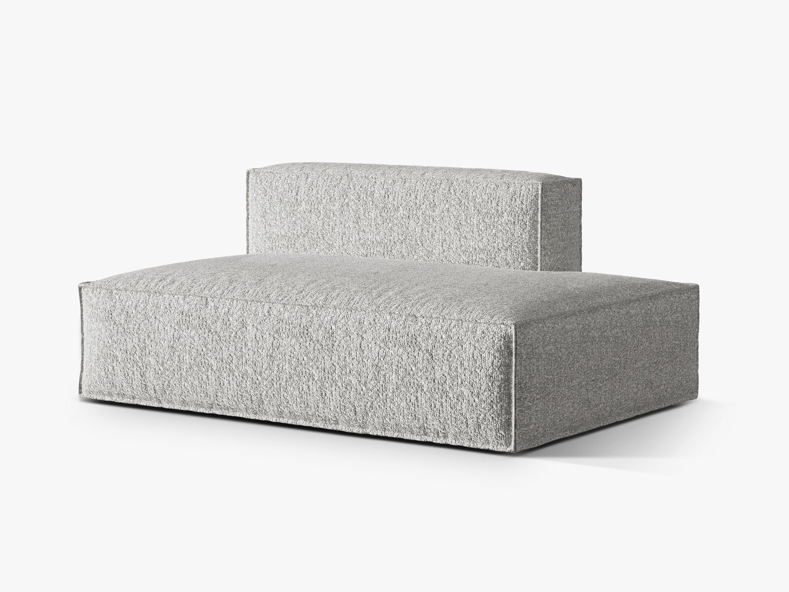 Micadoni Modul Nuria 3-Sitzer Rechts Boucle Silber