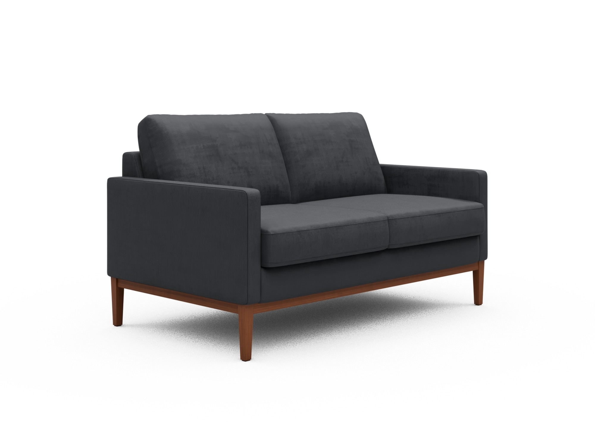 Skandi Home Sofa Bodo 2-Sitzer Cordufine-Slate-Grey moebelfaktor