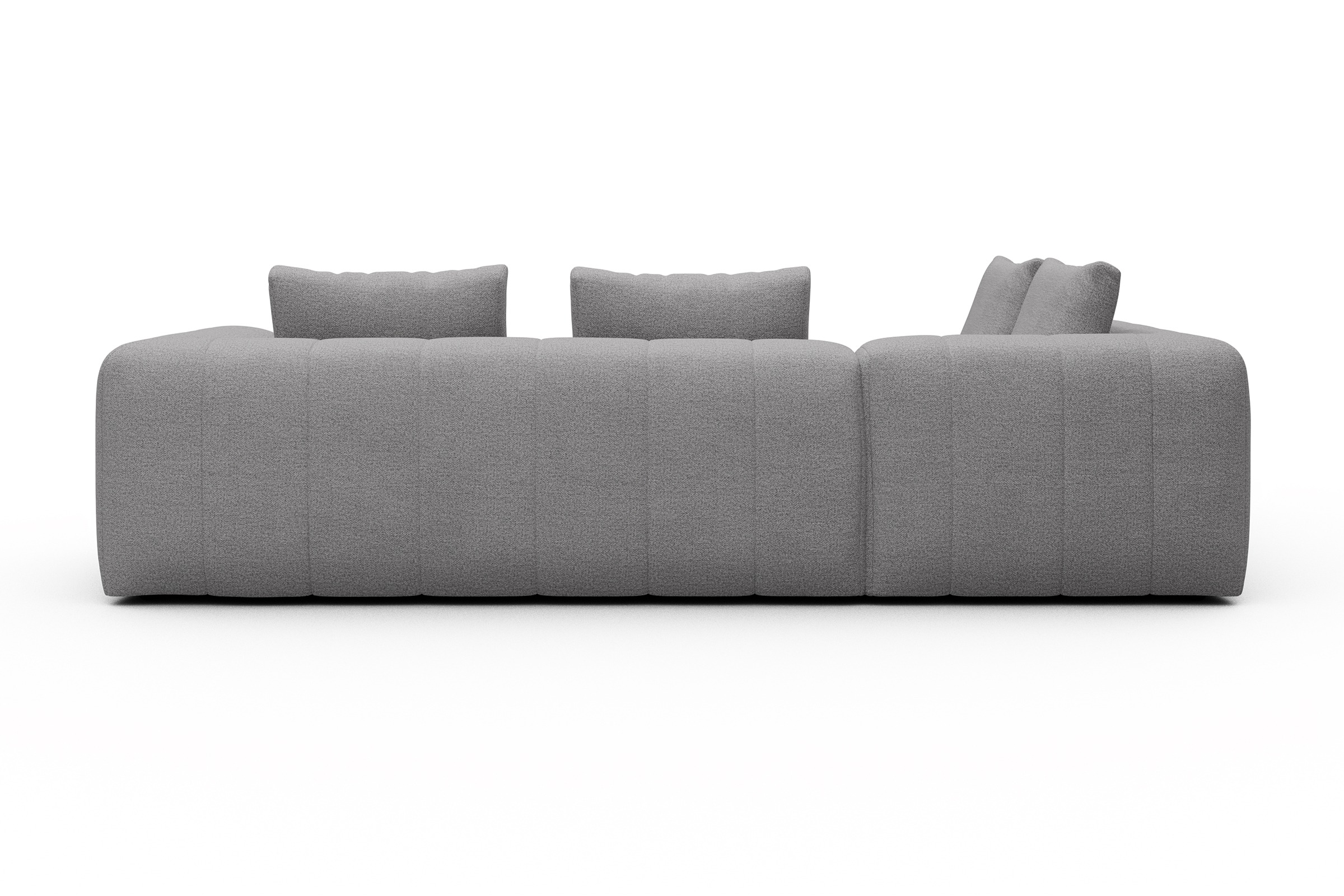Ecksofa Hugo 2x 2,5-Sitzer Armlehne rechts Sama-Grey