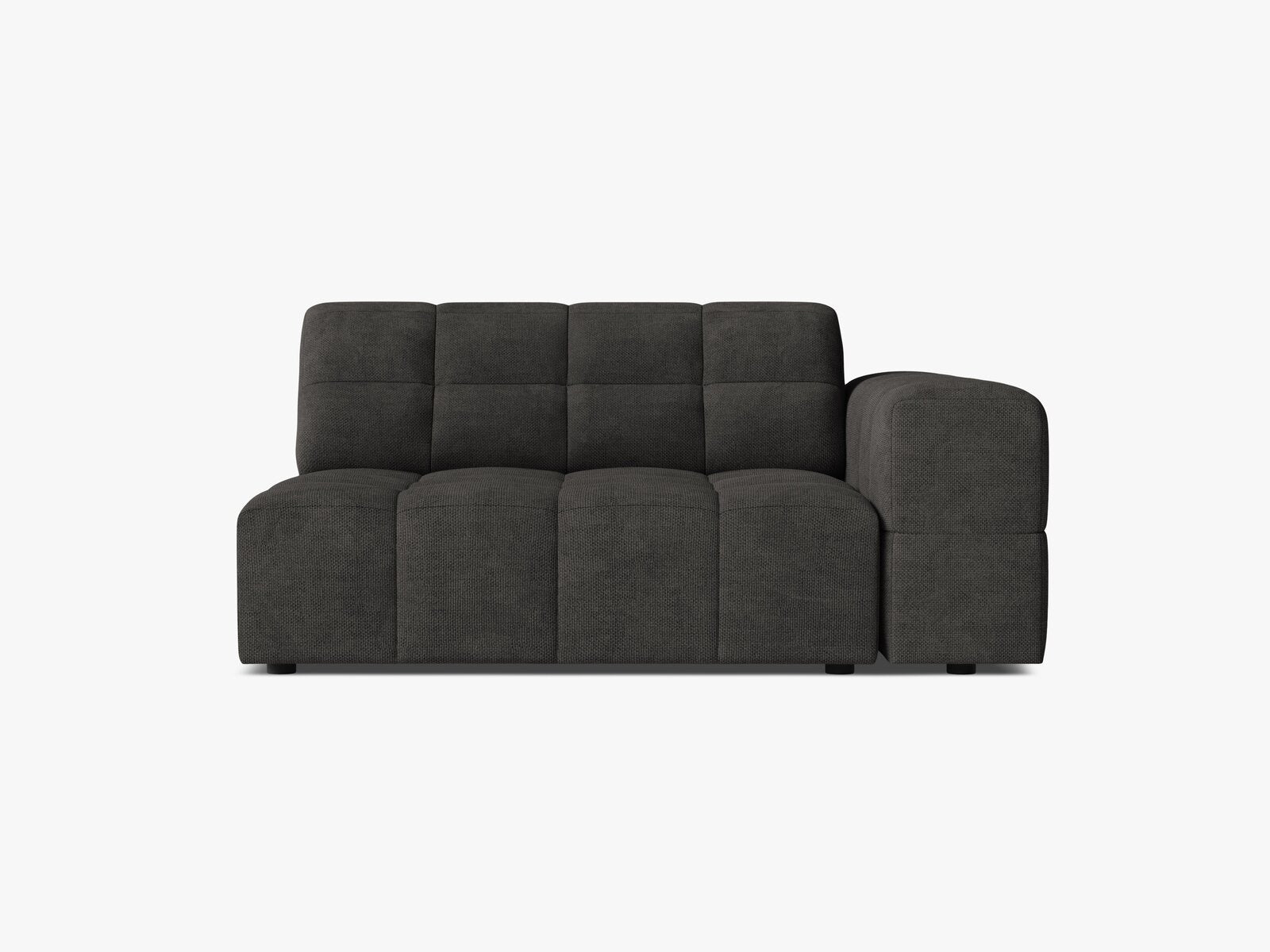 Micadoni Jennifer Sofamodul XL Rechts Chenille Eden Dunkelgrau