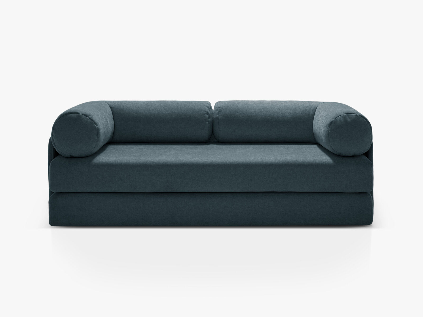 Micadoni Sofa Dreamy 3-Sitzer mit Schlaffunktion Strukturierter Stoff Liberty Dunkel Petrol