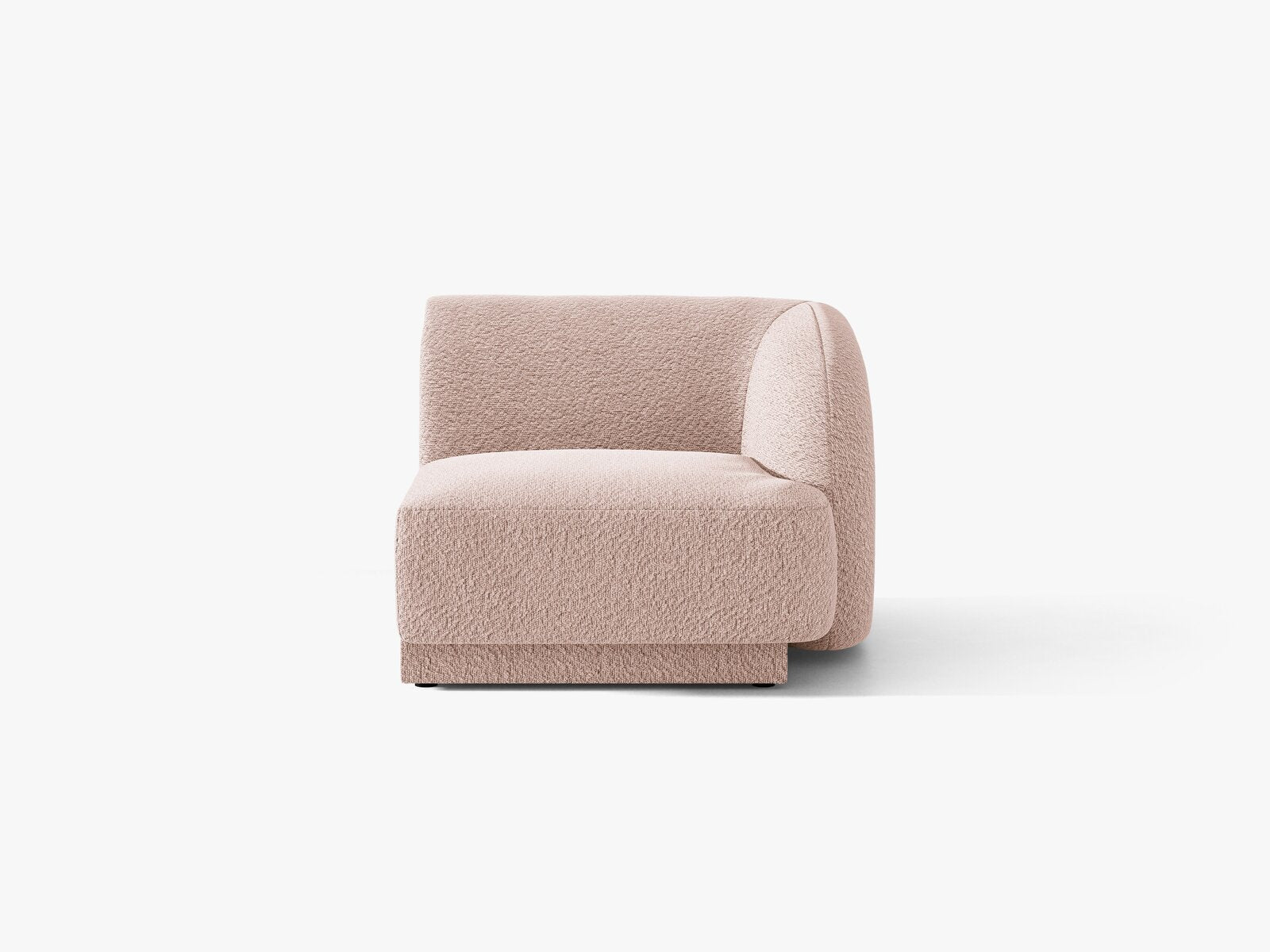 Micadoni Eckmodul Miley 1-Sitzer Boucle Baloo Puderrosa Rechts