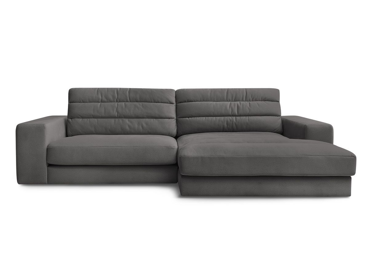 Bobochic Sierra Ecksofa Samt Schwarz Ecke rechts