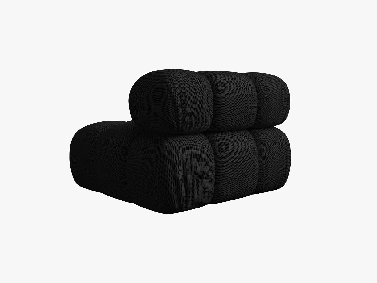 Micadoni Armloses Modul Bellis 3D-Stoff Sonic Schwarz