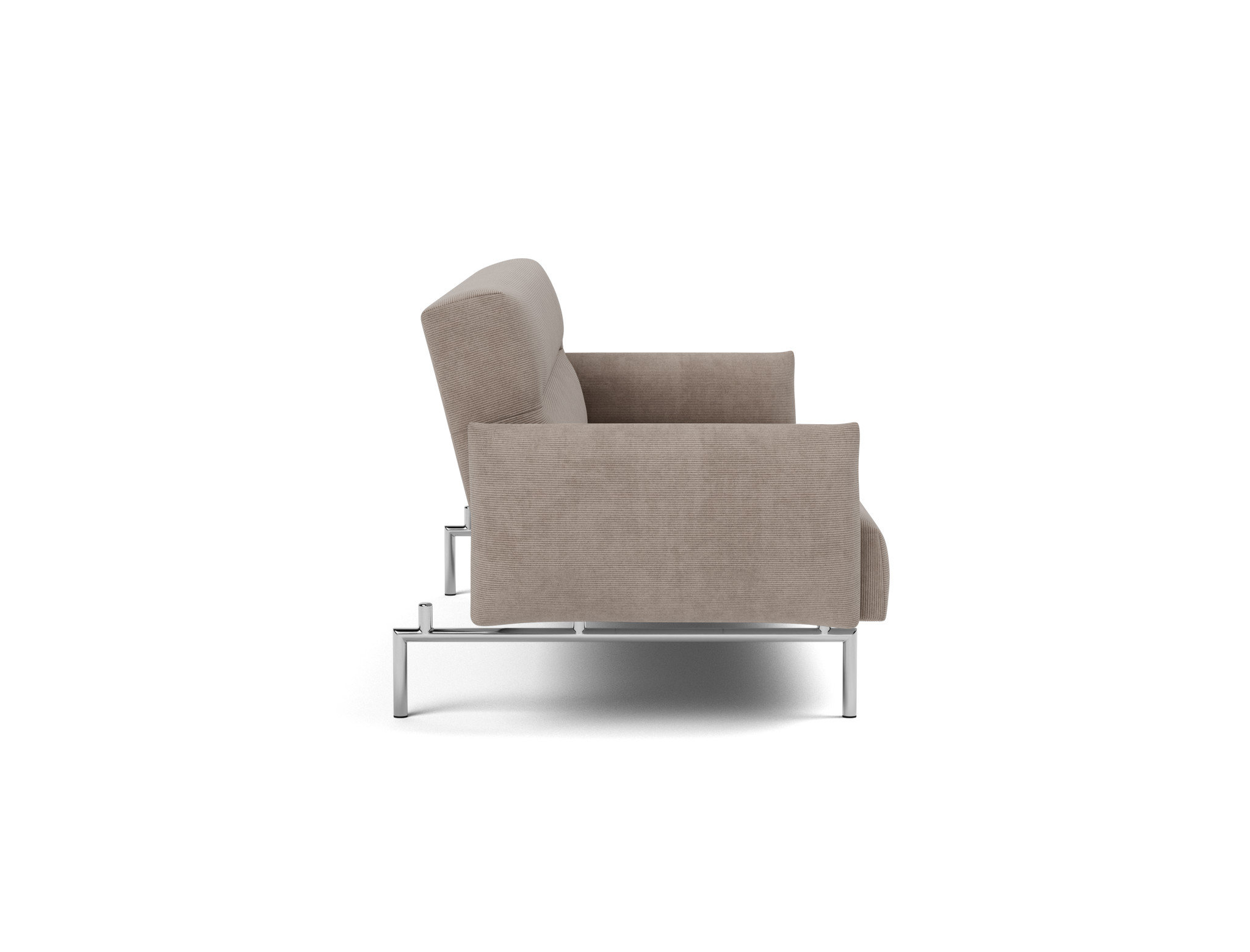 Schlafsofa Jillis mit Armlehnen Kord Cordufine 318-Beige