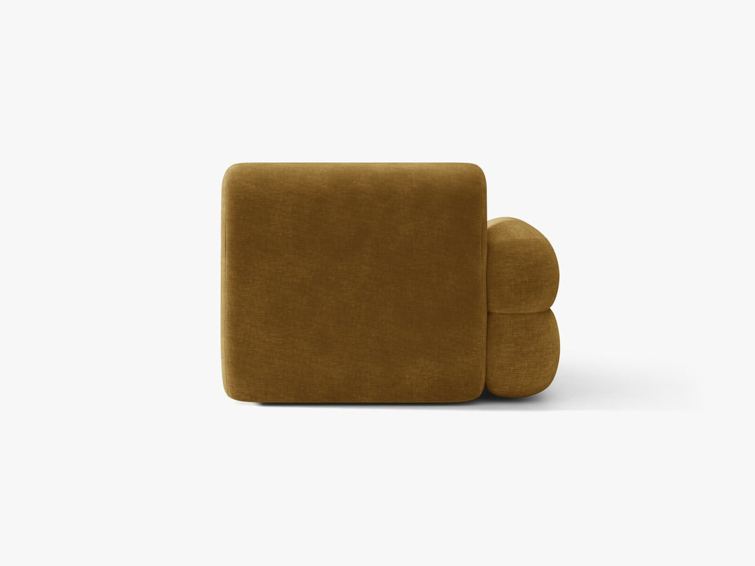Micadoni Neo Chaiselongue Links Chenille Golden Senf