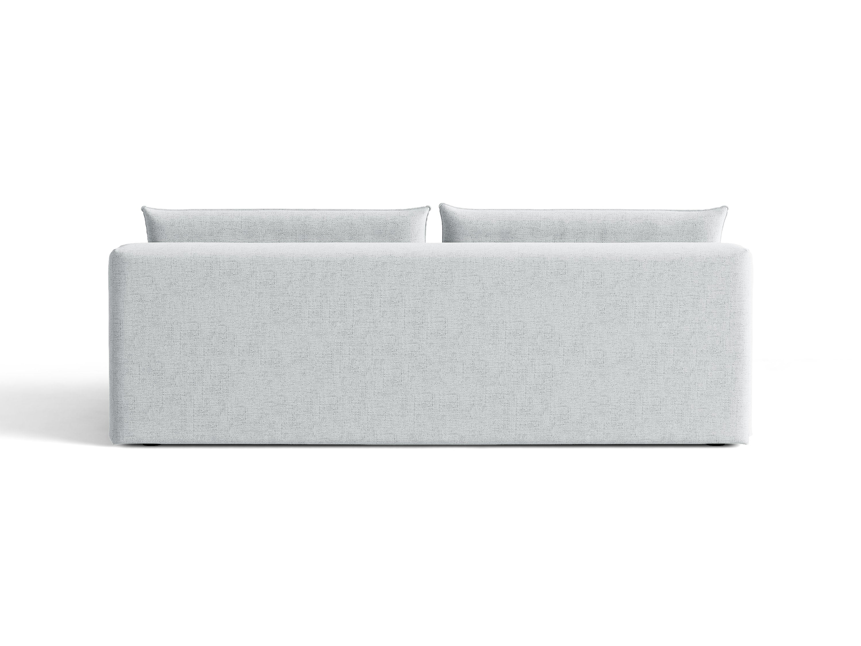 Micadoni Hena Schlafsofa 3-Sitzer mit Bettkasten Strukturierter Stoff Moly Hellgrau
