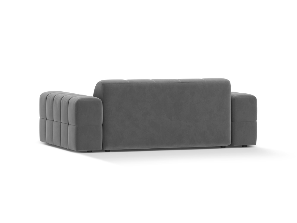 Cosmopolitan Design Sofa Chicago 2-Sitzer Samt Venus Hellgrau