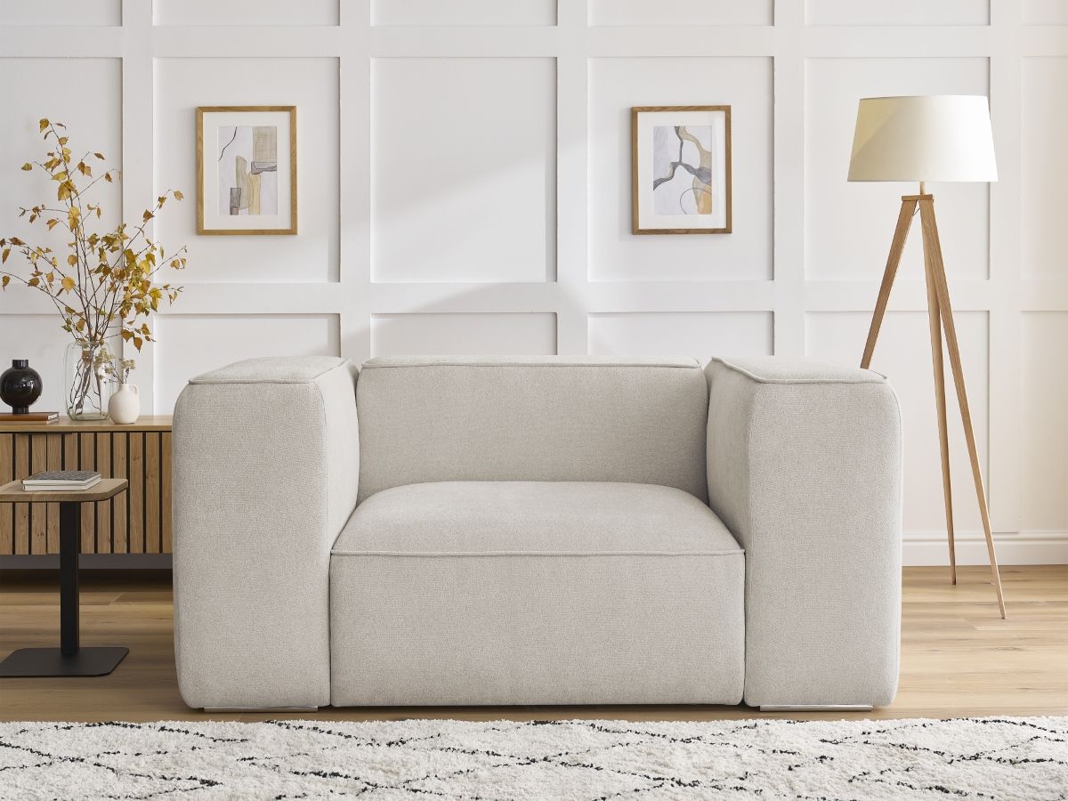 Bobochic Zephyr Sessel Strukturstoff Beige
