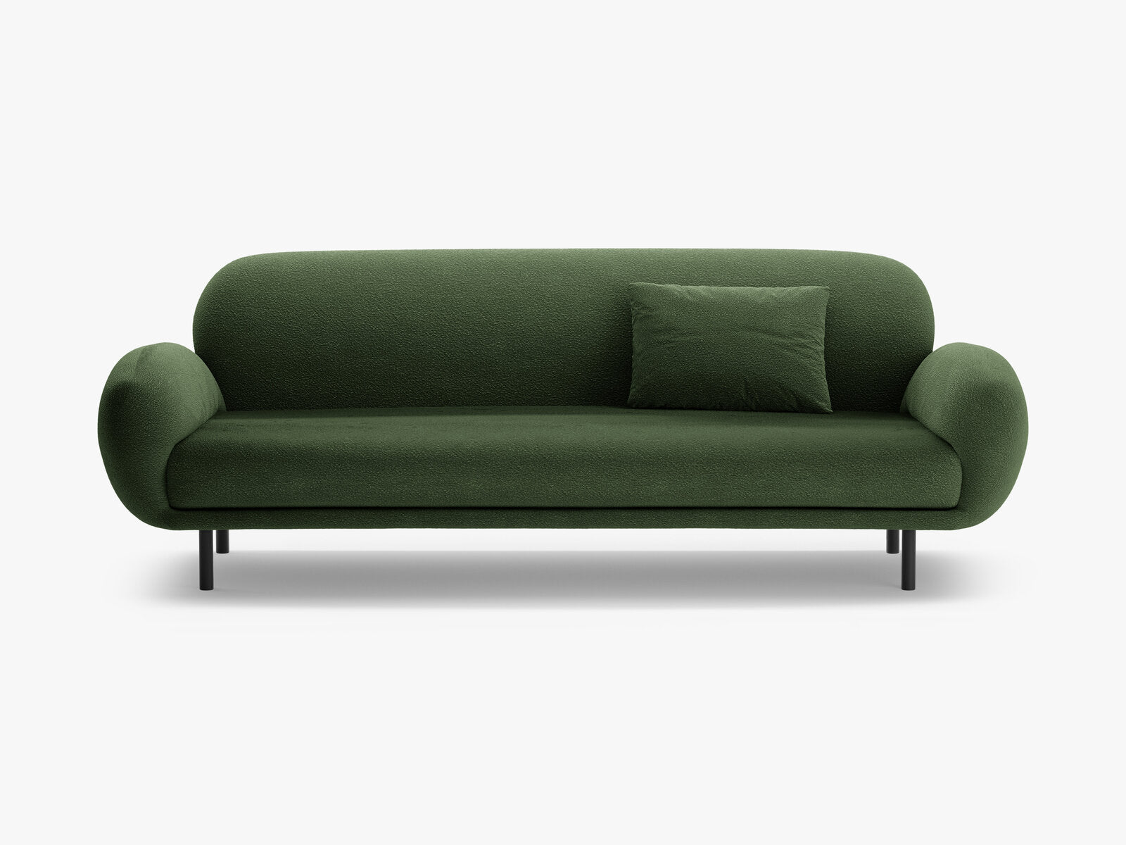 Micadoni Sofa Poppy 3-Sitzer Boucle Baloo Grün