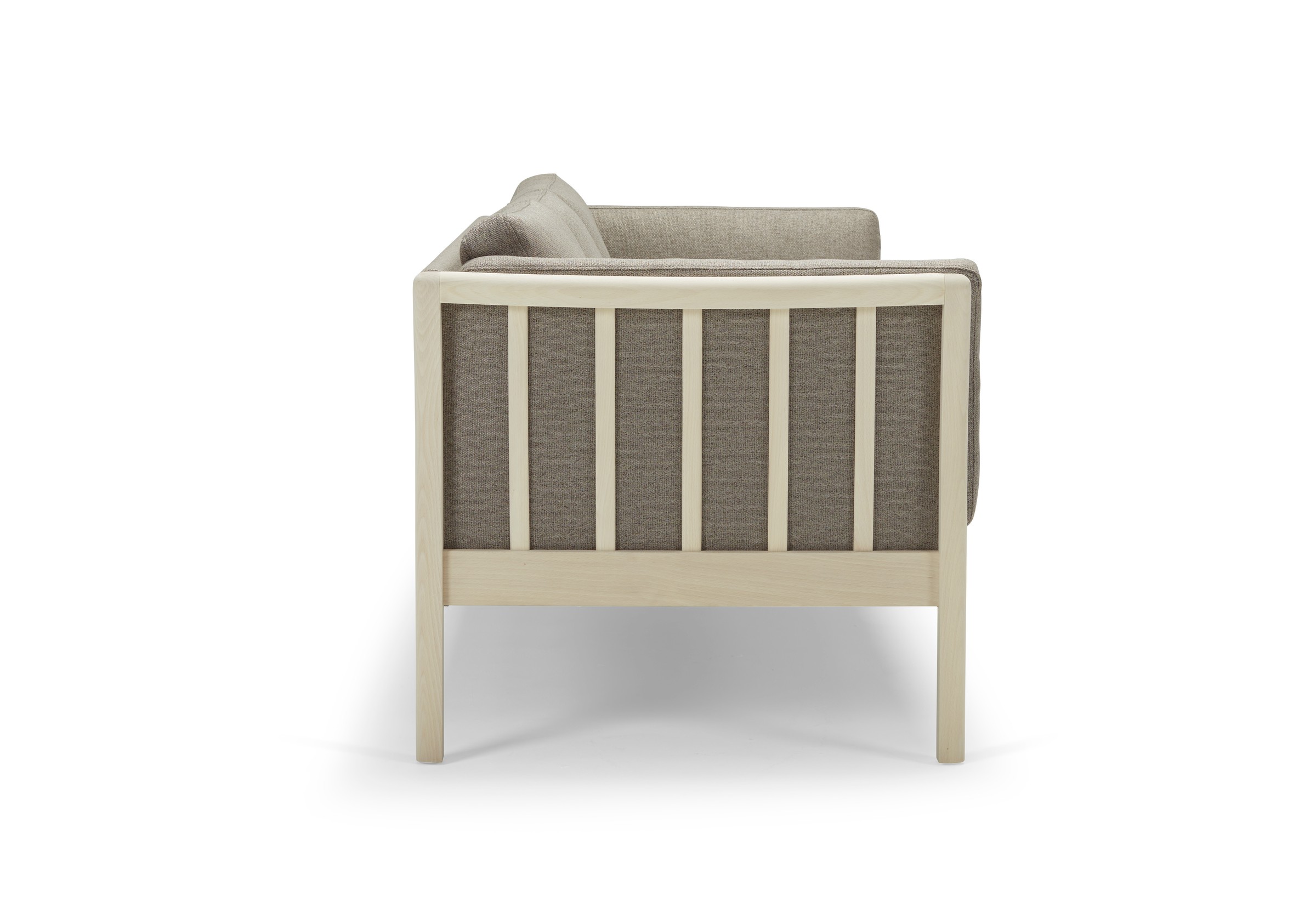 Sofa Nils 3-Sitzer Strukturierter Stoff Denari 486-Warm-Grey