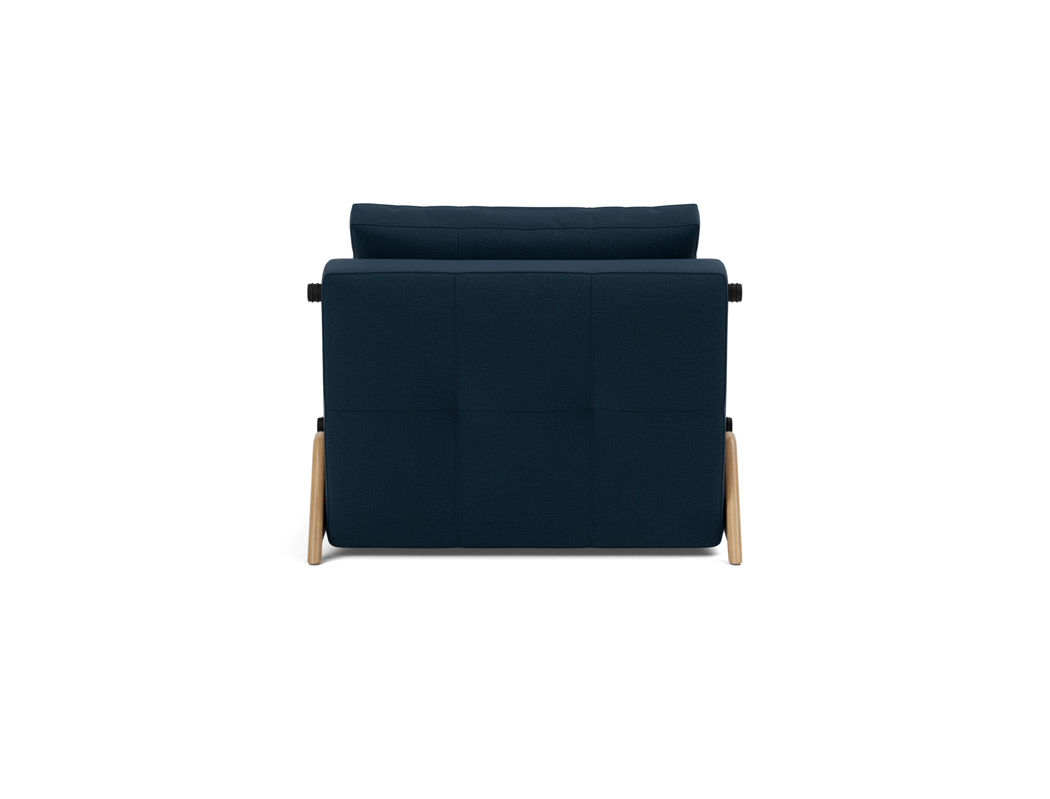 Schlafsessel Cubed 90 Flachgewebe Mixed Dance 528-Blue Beine Eiche
