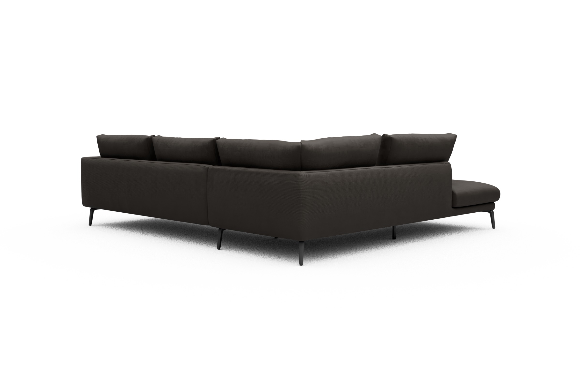 Ecksofa Karl Relax-Ecke links mit 2,5-Sitzer Cordufine-Taupe