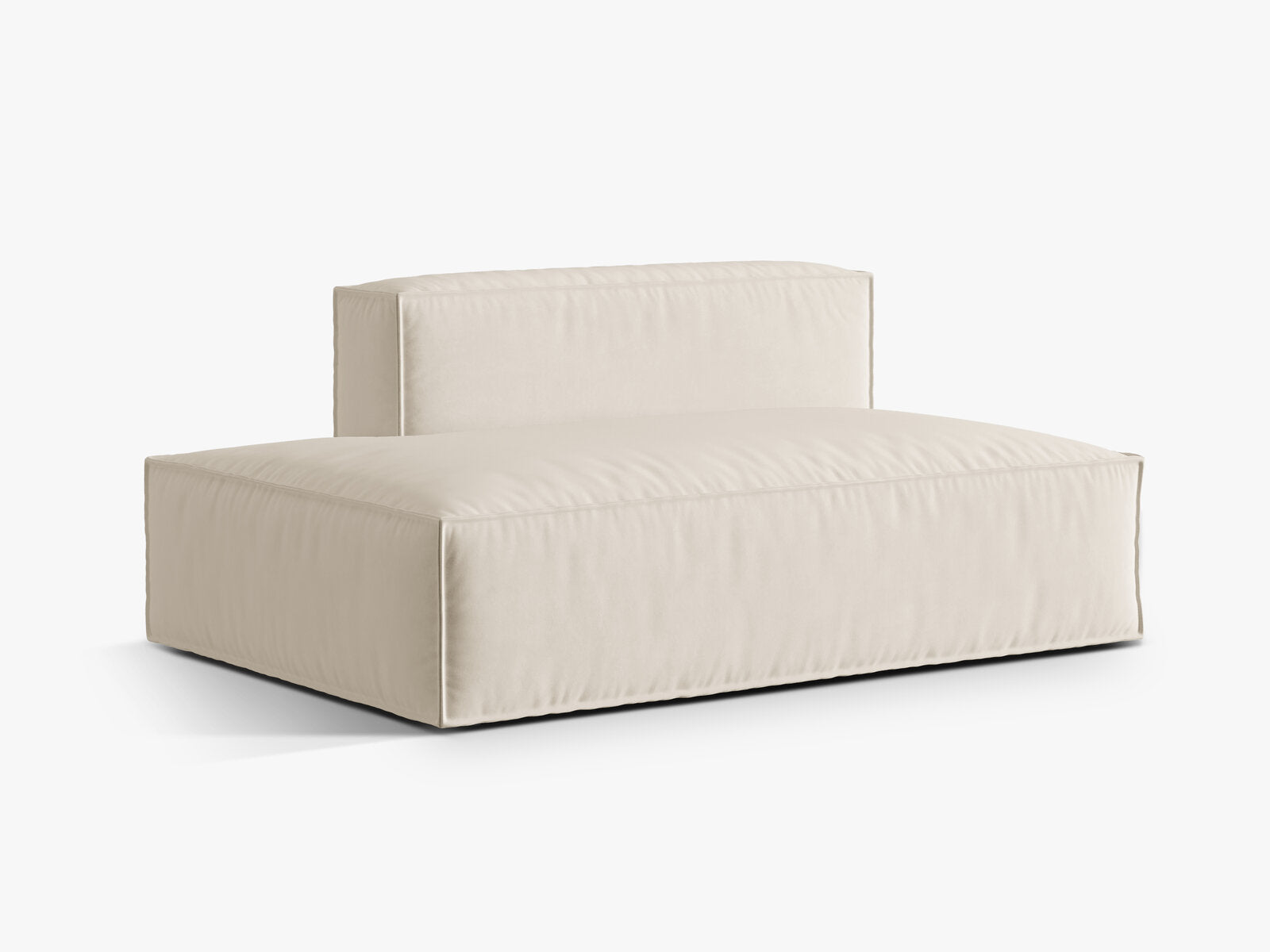 Micadoni Modul Nuria 3-Sitzer Samt Paris Beige Links