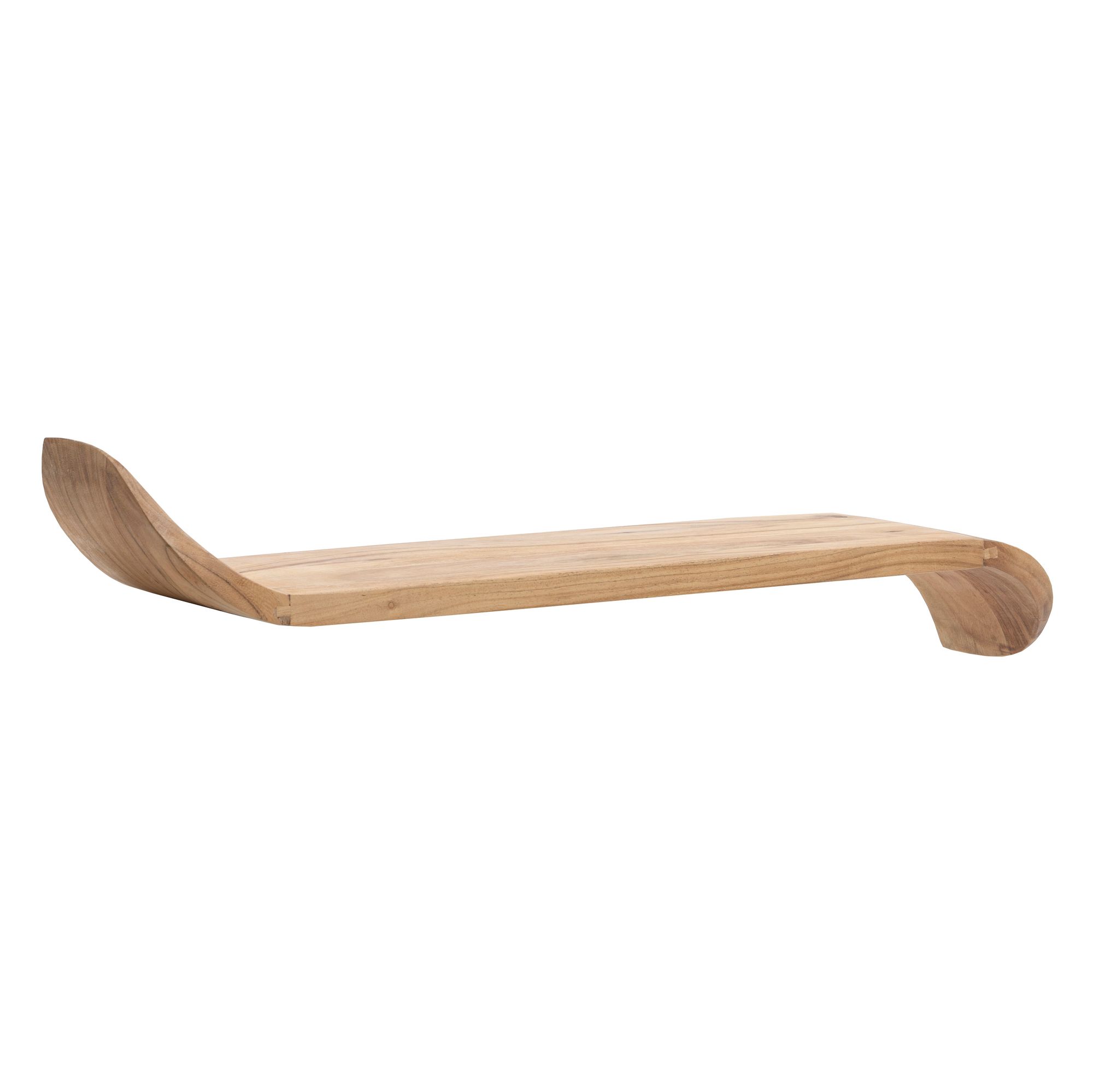 Wandregal Kollen Mango Massivholz Braun Breite 100 cm