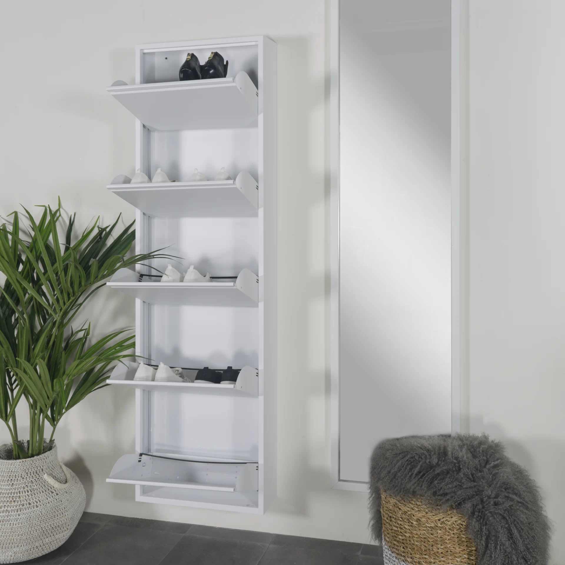 Spinder Design Billy 5 Schuhschrank Weiß