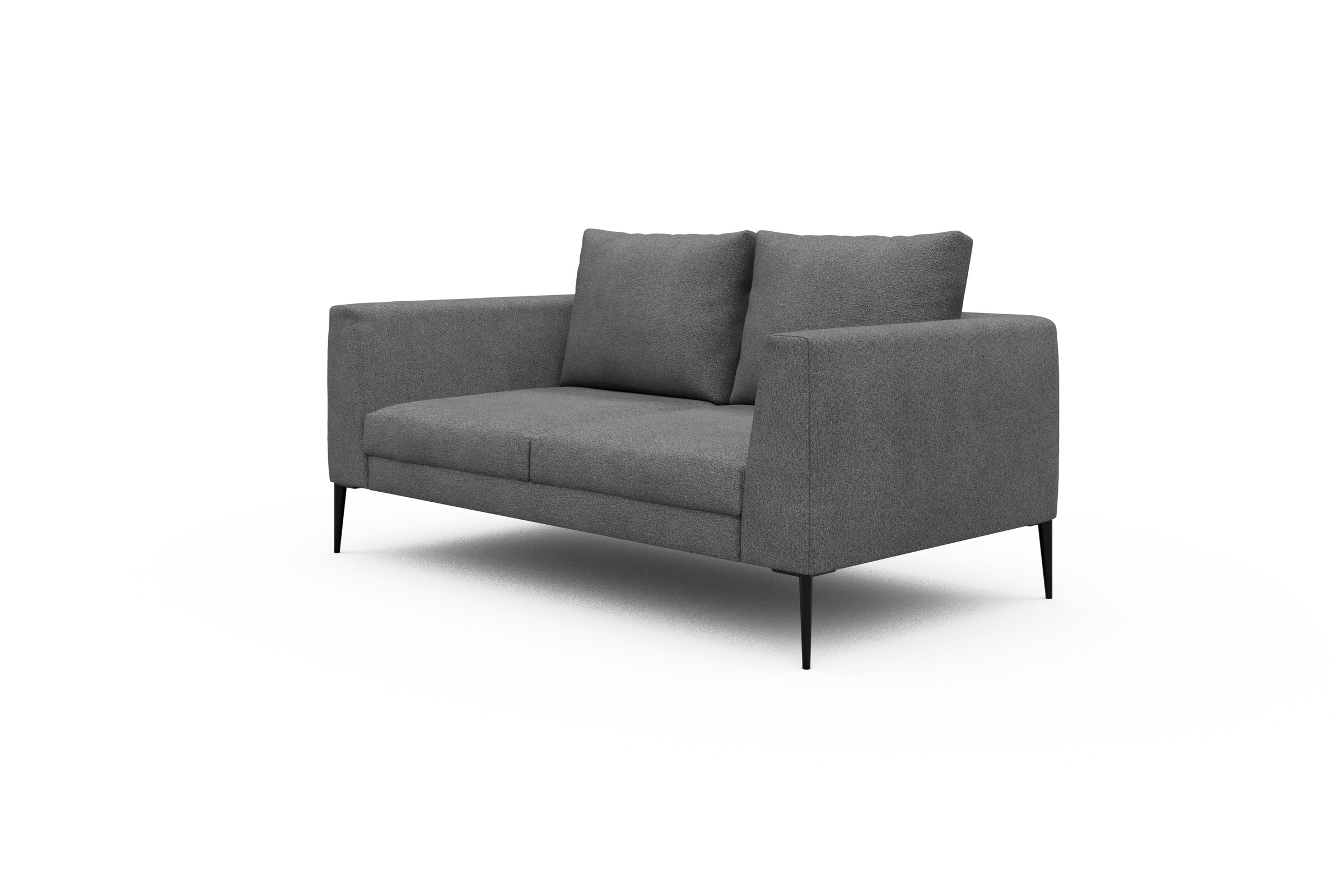 Sofa Paul 2-Sitzer Boucle-Ash-Grey