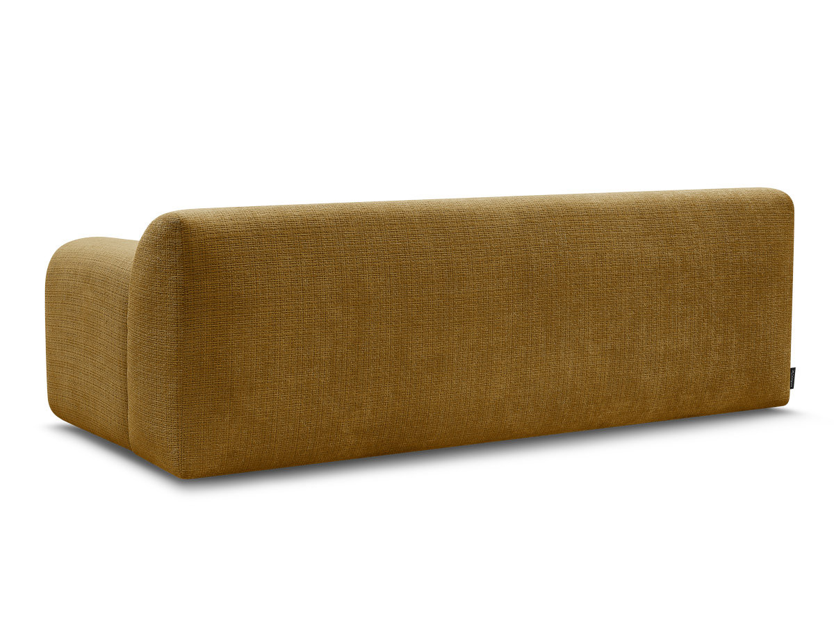 Bobochic Melisse Sofa 3-Sitzer Strukturstoff Gelb