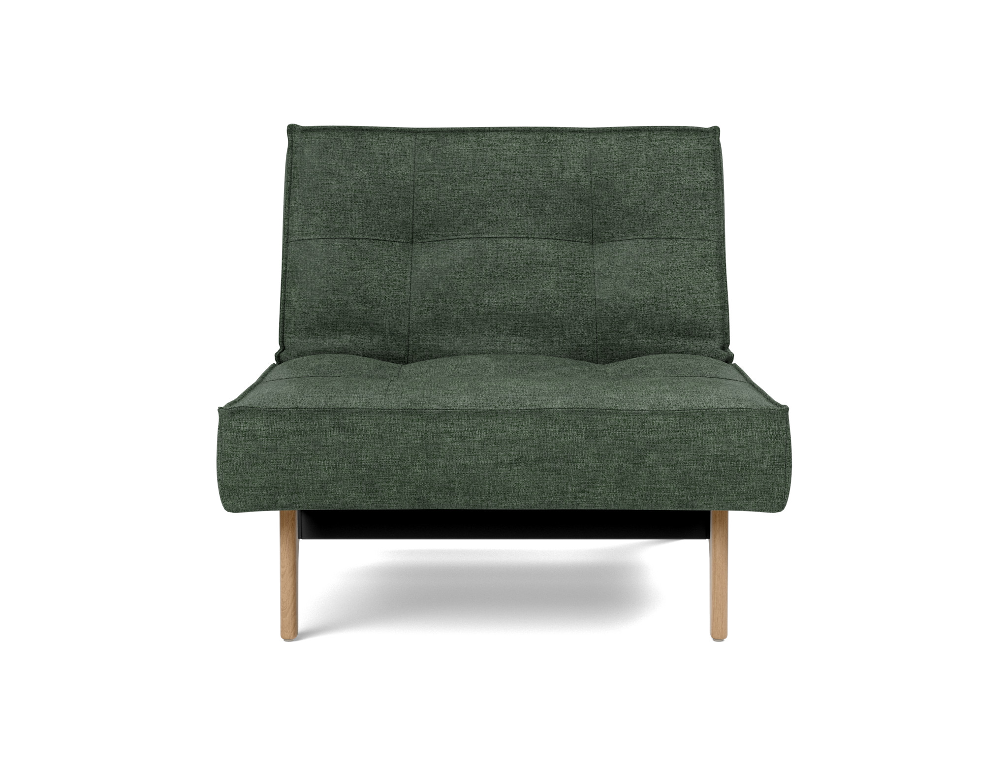 Sessel Splitback Flachgewebe Avella 281-Pine-Green Beine Eiche