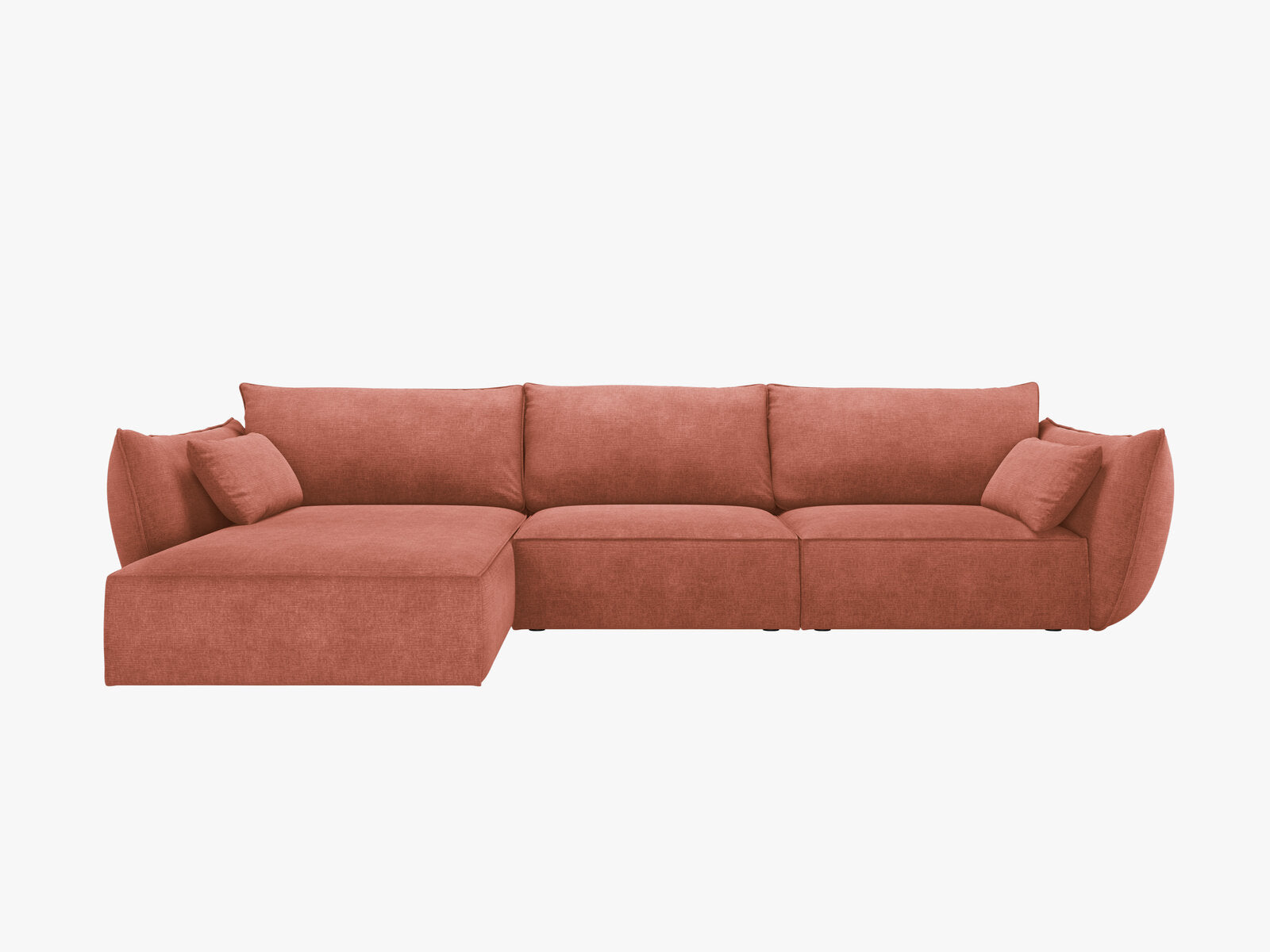 Micadoni Ecksofa Kaelle 4-Sitzer Links Chenille Over The Horizon Terrakotta