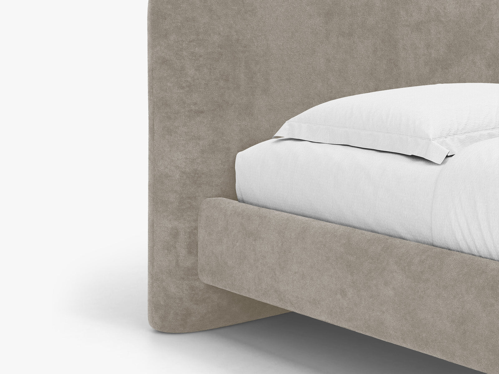 Micadoni Vera Bett mit Kopfteil Chenille Perfect Harmony Beige 140x200