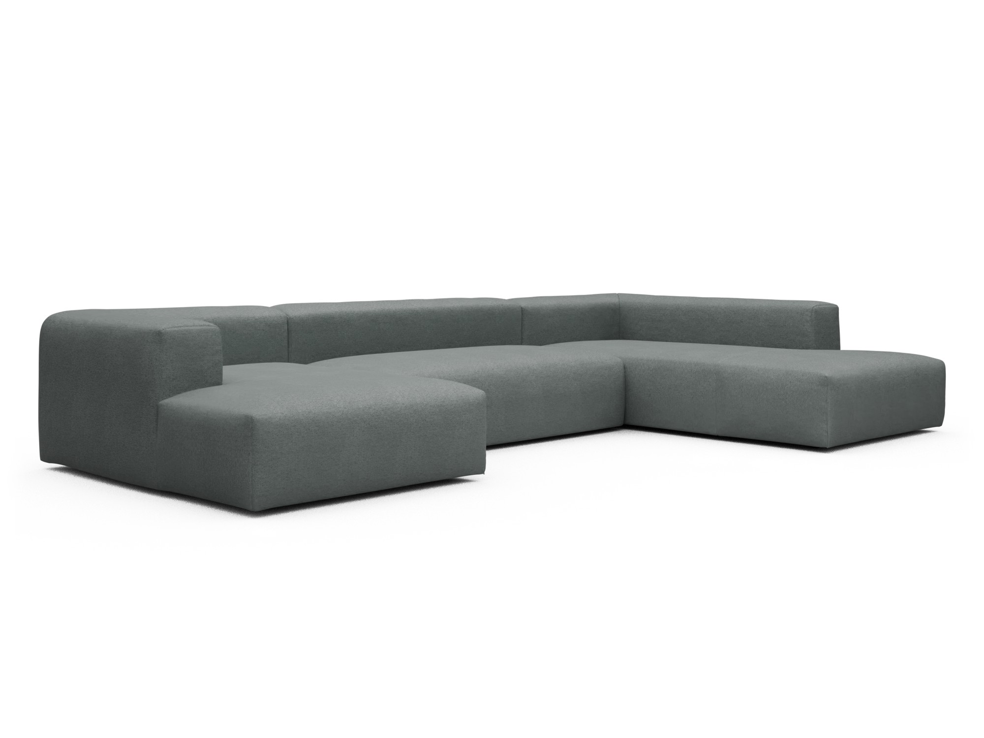 Skandi Home Wohnlandschaft Fred Relax-Ecke rechts mit 2-Sitzer und Chaiselongue links Denari-Soft-Grey moebelfaktor