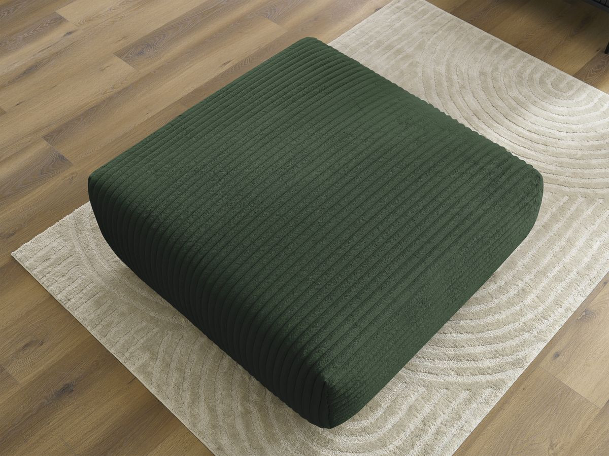 Bobochic Lucien Pouf Breitcord weich Grün