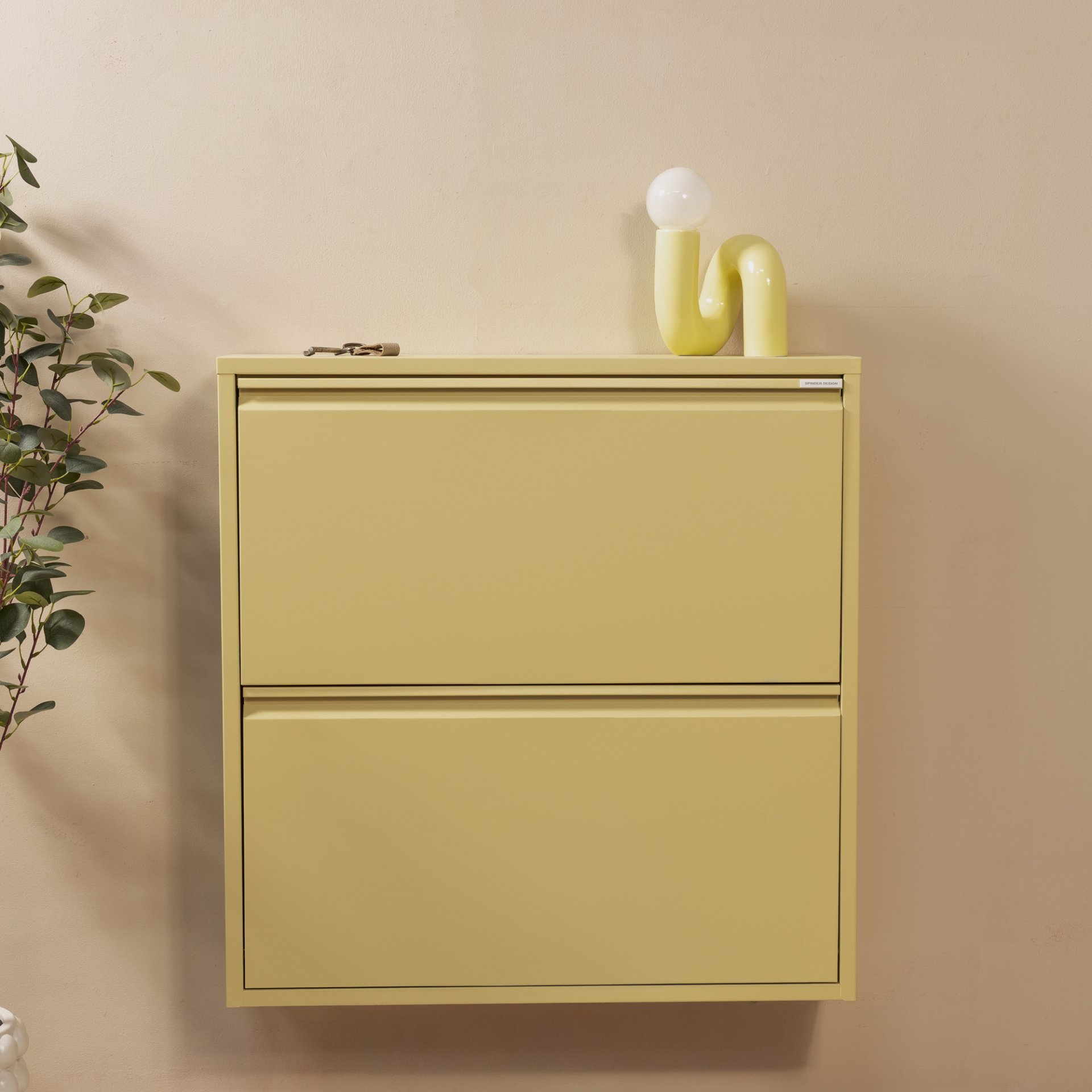 Spinder Design Schuhschrank Billy 2 Butter Yellow