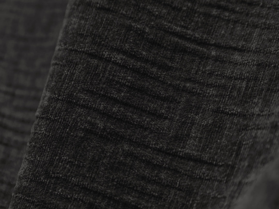 Micadoni Ecksofa Kaelle 5-Sitzer Rechts Chenille Over The Horizon Schwarz